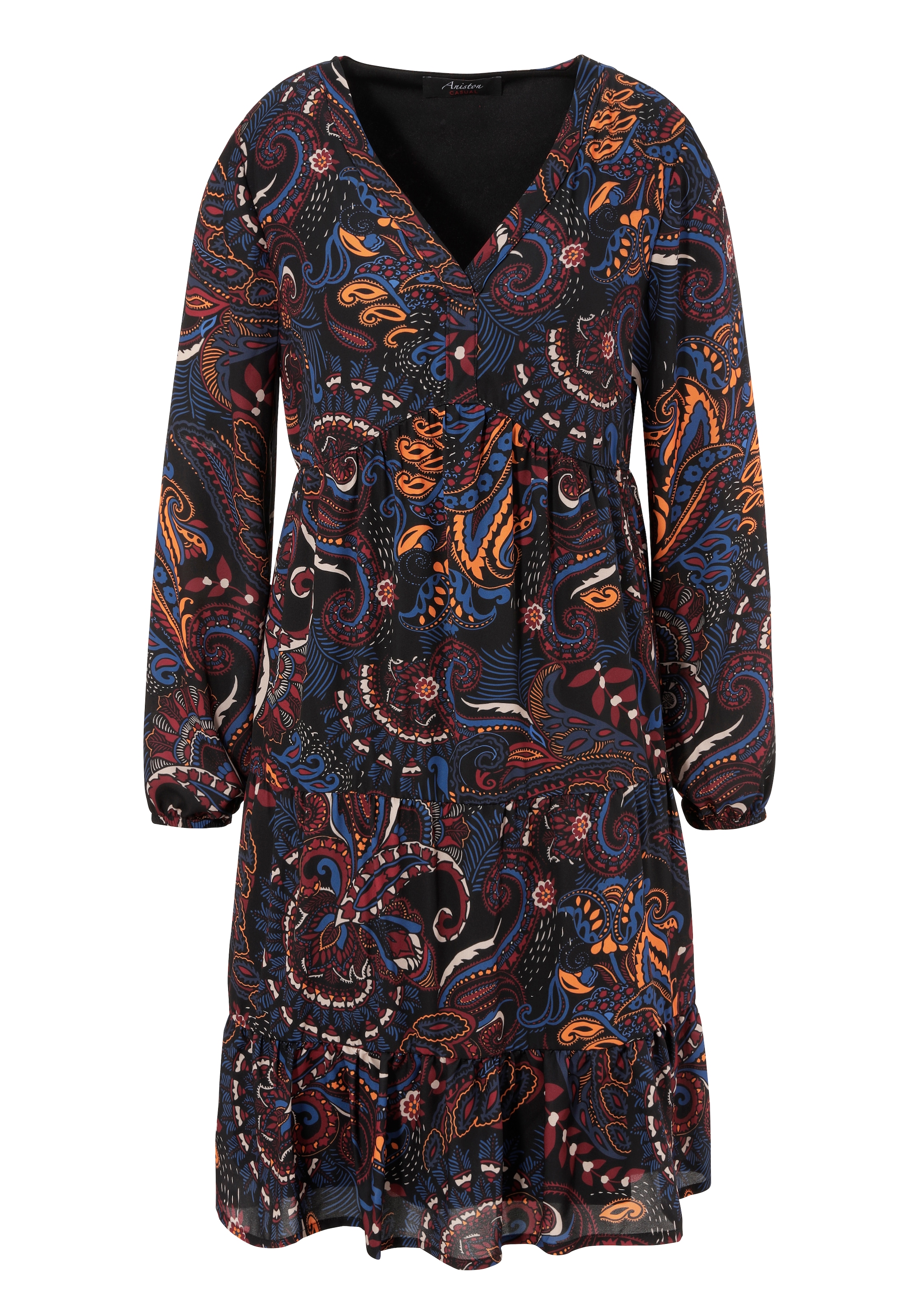 Aniston CASUAL Tunikakleid, mit extravagantem Paisley-Druck - NEUE KOLLEKTION