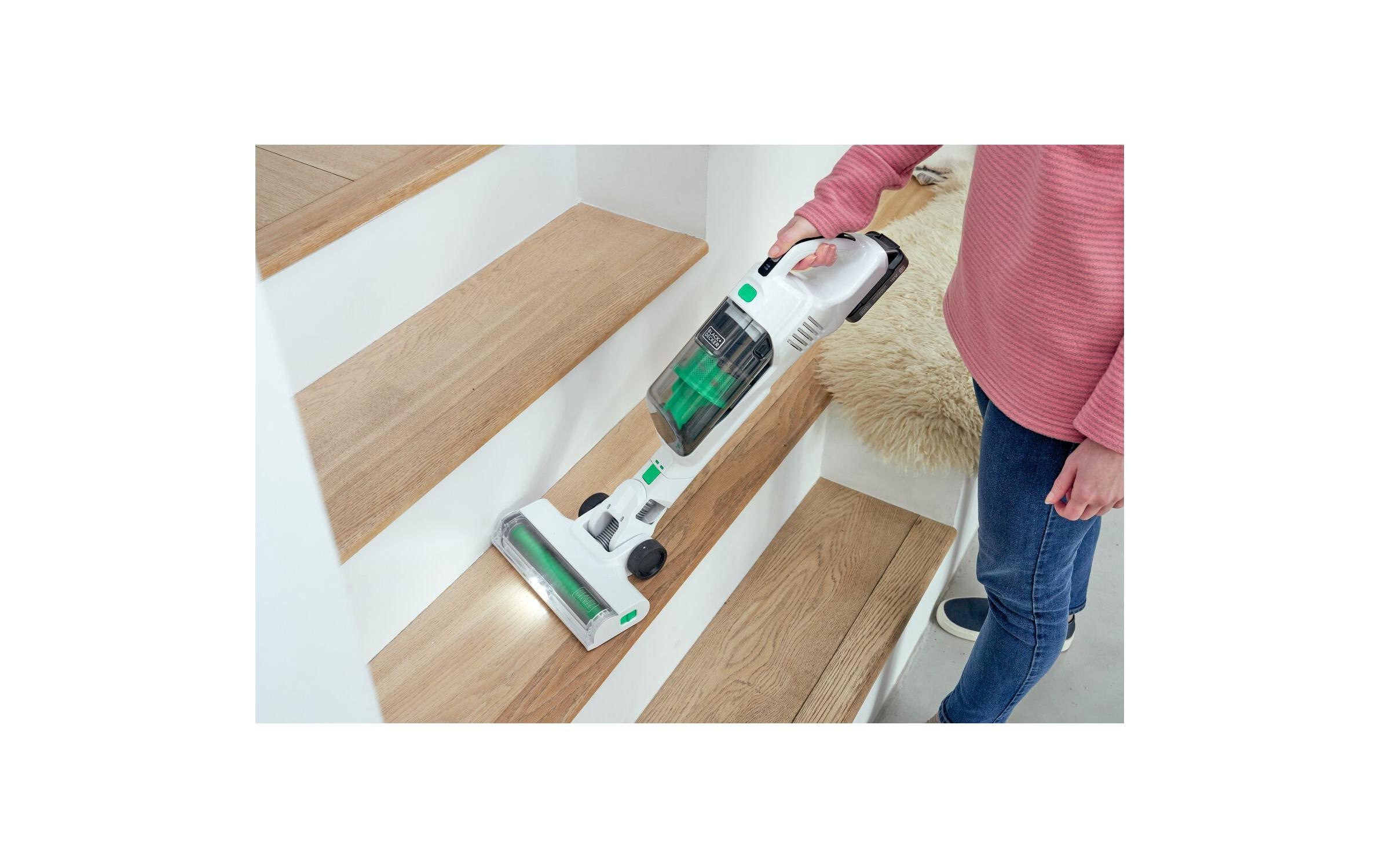 Black + Decker Akku-Hand-und Stielstaubsauger »REVSV18D1 Weiss«