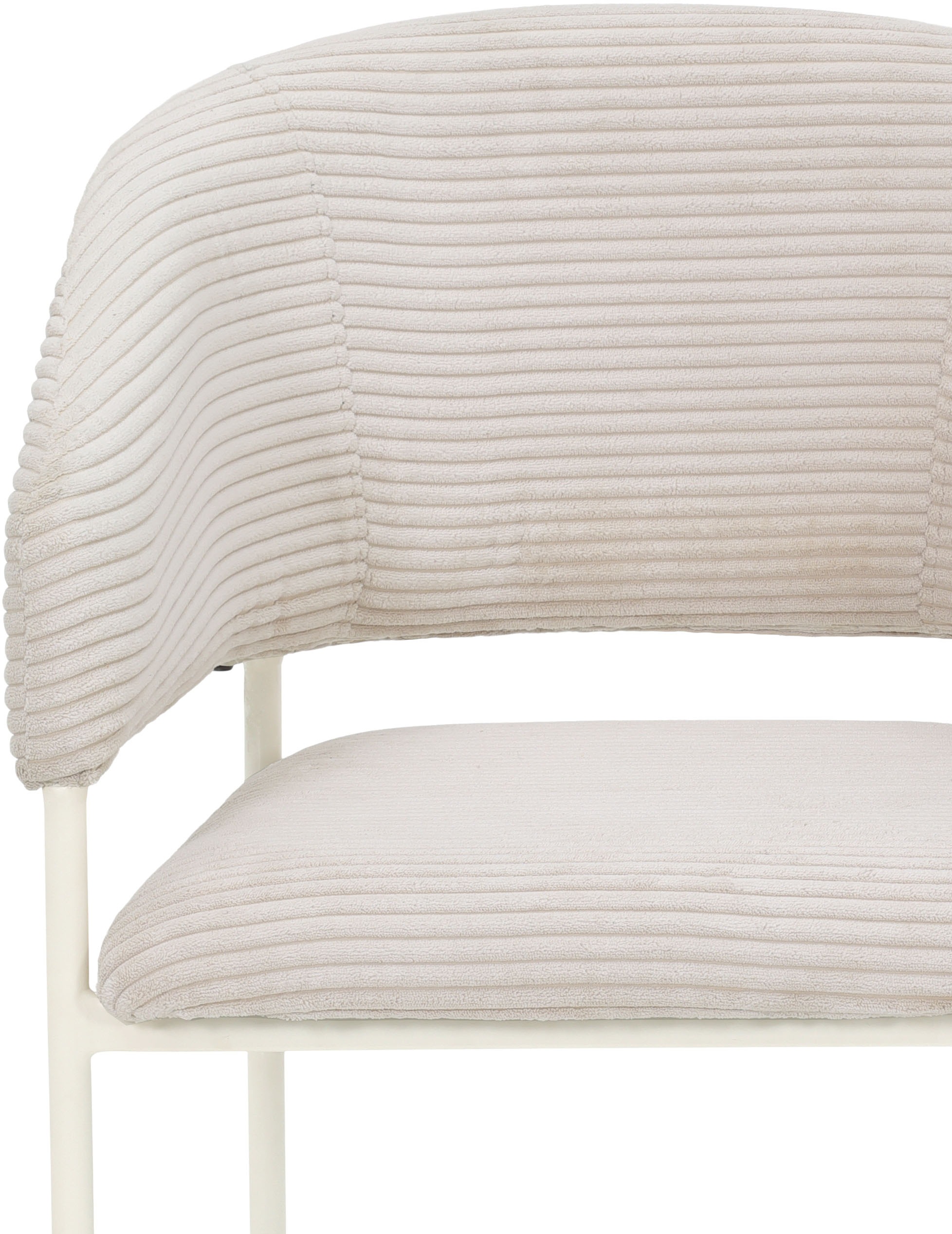 TOM TAILOR HOME Armlehnstuhl »EMBRACE ARMCHAIR«, (Set), 2 St., Breitcord, Esszimmerstuhl, mit Armlehnen, 4-Fussgestell, Rückenausschnitt