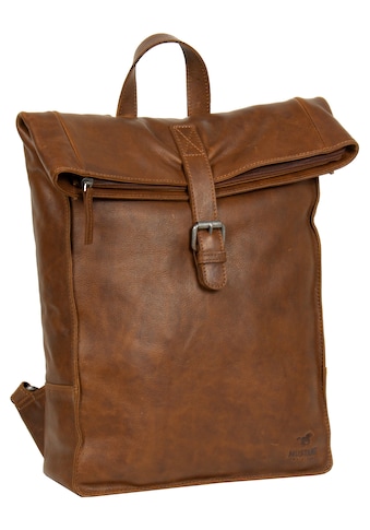 MUSTANG Cityrucksack »Memphis backpack flap«, aus hochwertigem Leder kaufen
