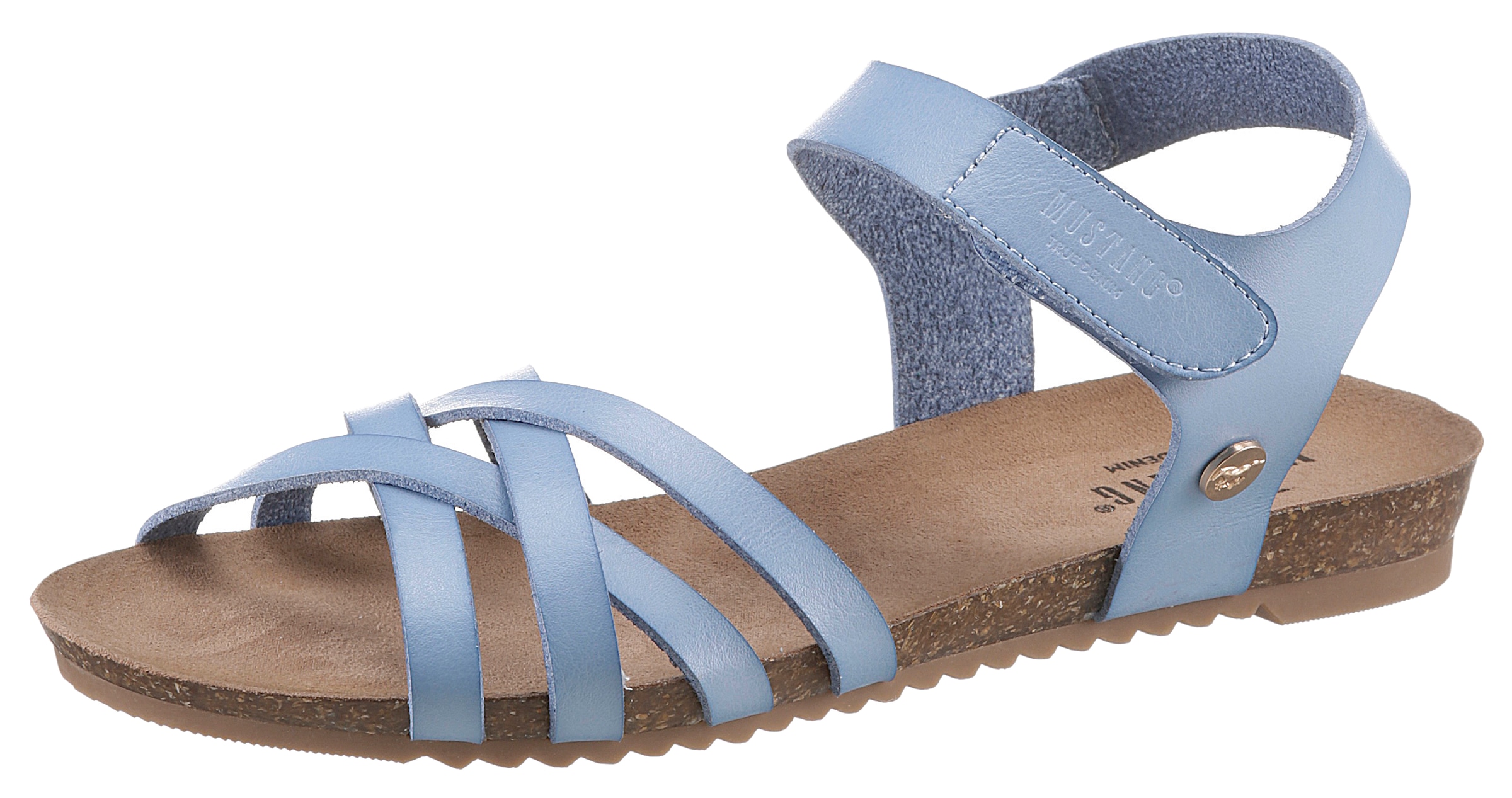 Riemchensandale, Sommerschuh, Sandalette, Klettschuh, mit Klettverschluss-Riemchen