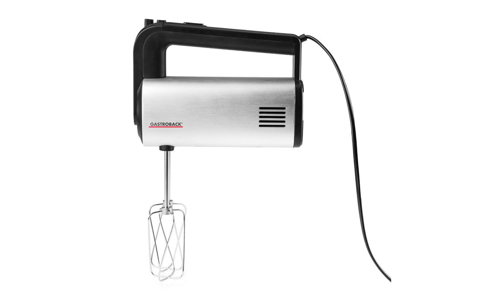 Gastroback Handmixer »Design Pro Silberfarben Schwarz«, 500 W