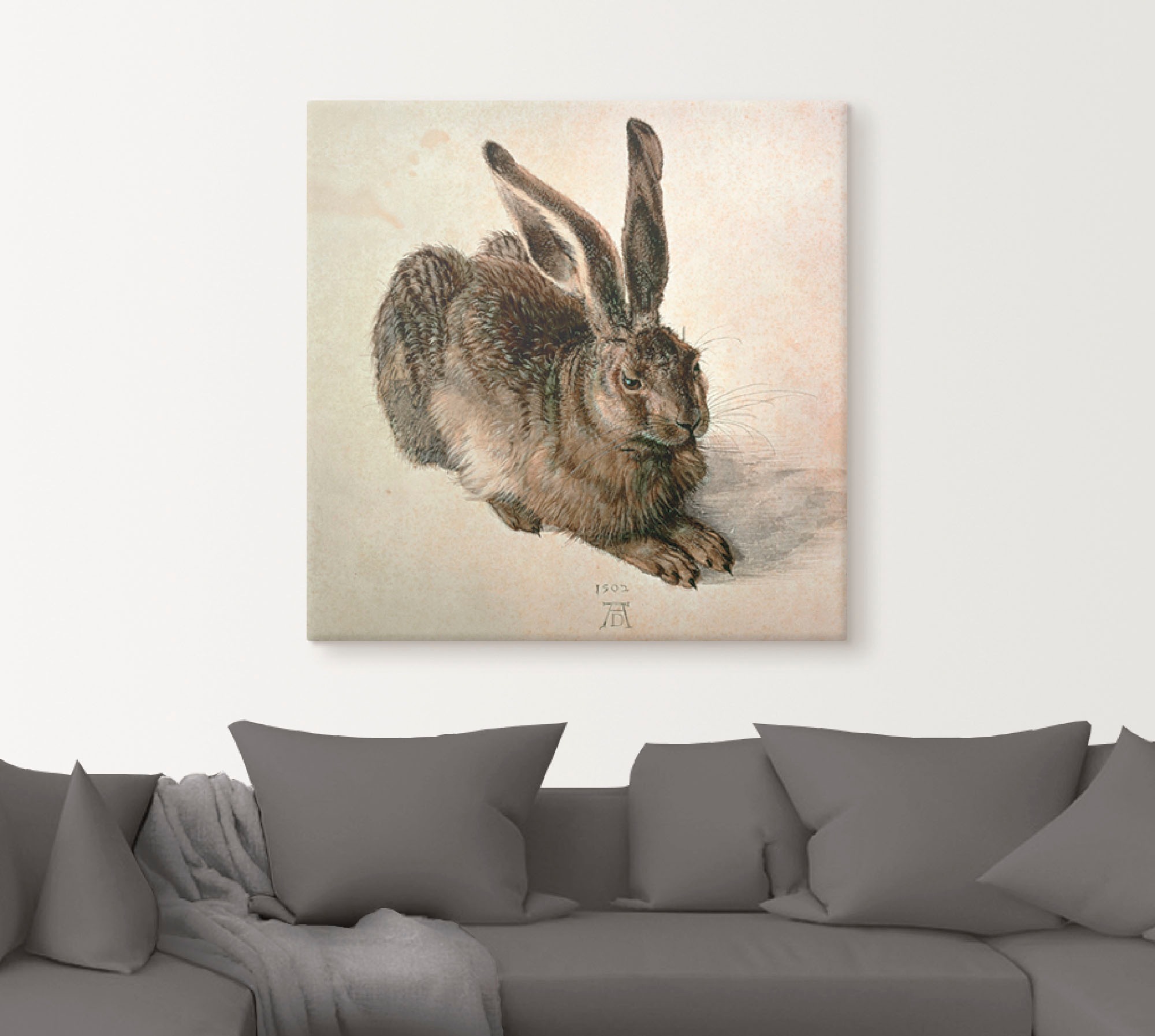 Artland Wandbild »Junger Feldhase. 1502«, Wildtiere, (1 St.), als Leinwandbild, Poster in verschied. Grössen