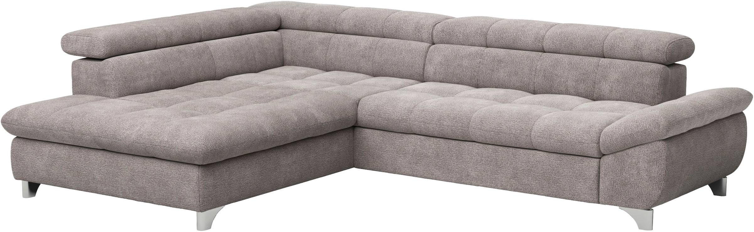 COTTA Ecksofa »Gemini L-Form«, mit Kopfteilverstellung, wahlweise mit Bettfunktion