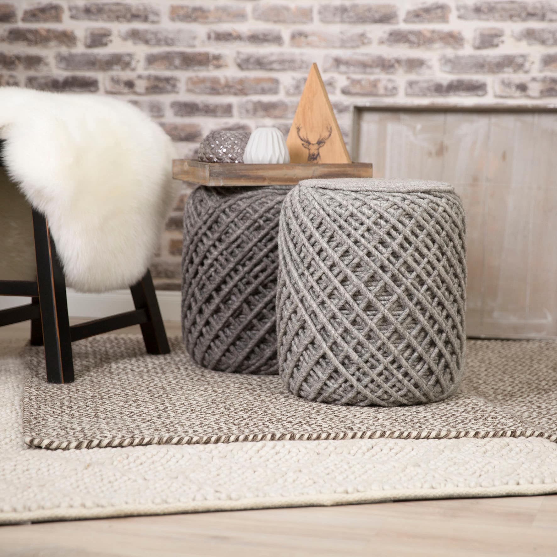 Obsession Sitzhocker »Hocker My Royal Pouf«, (1 St.), rund, Ø 40 cm, Höhe 40 cm, handgearbeitet, Wohnzimmer & Schlafzimmer