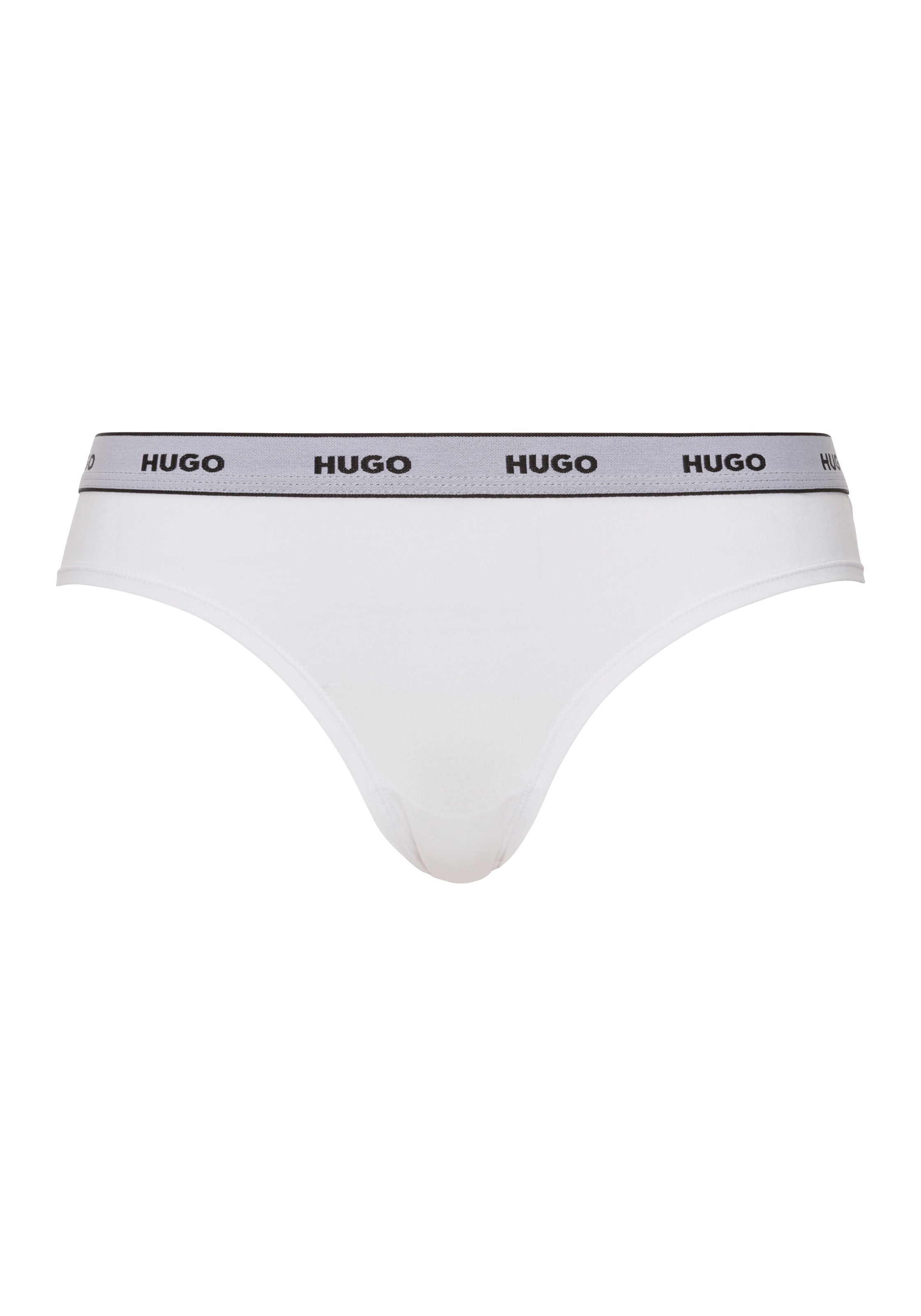 HUGO Underwear Slip »TRIPLET BRIEF STRIPE«, (Packung, 3 St., 3er-Pack), mit kontrastfarbenem Logobund