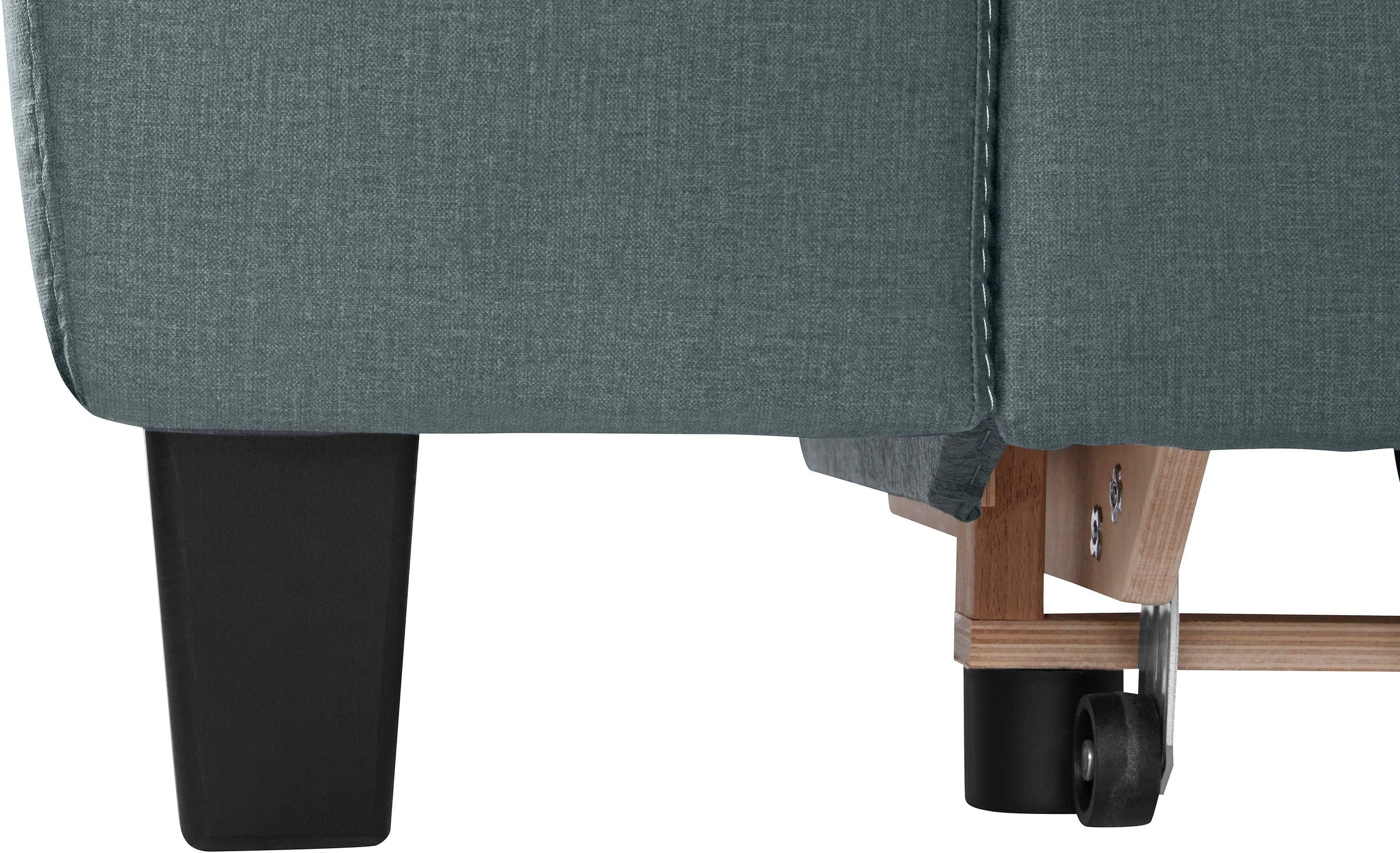 COTTA Polstergarnitur »Morven L-Form«, (Set), Set bestehend aus: Ecksofa mit Kopfteilverstellung & Hocker