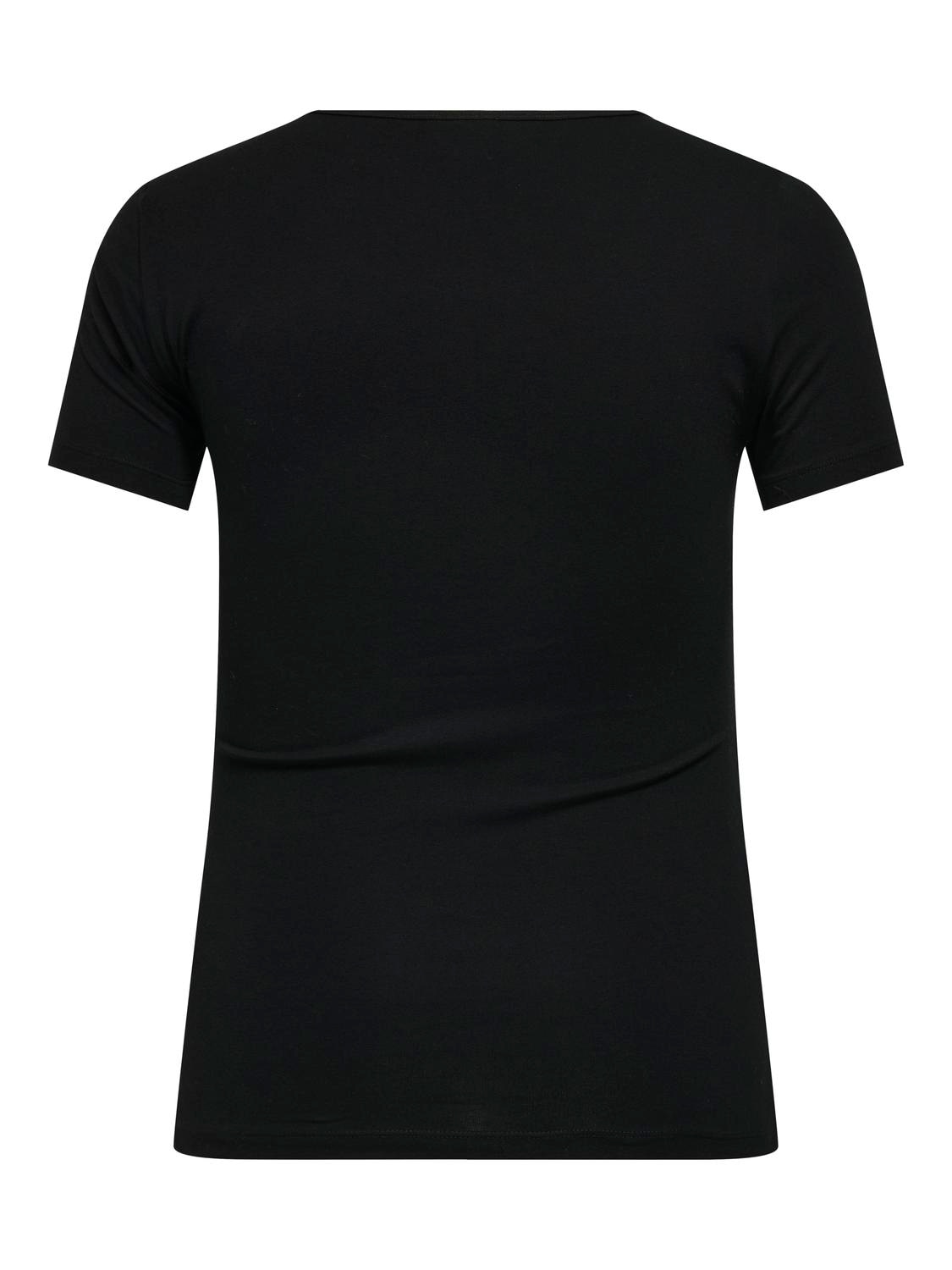 ONLY CARMAKOMA Kurzarmshirt »CARTIME LIFE S/S ONECK TOP JRS«