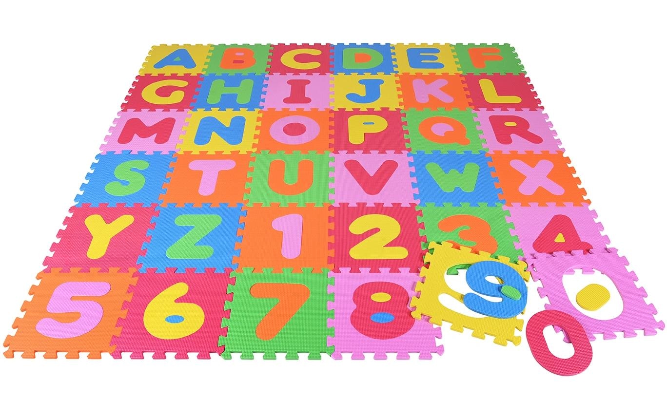 Knorrtoys® Puzzlematte »ABC + Zahlen /36 tlg/30 cm«