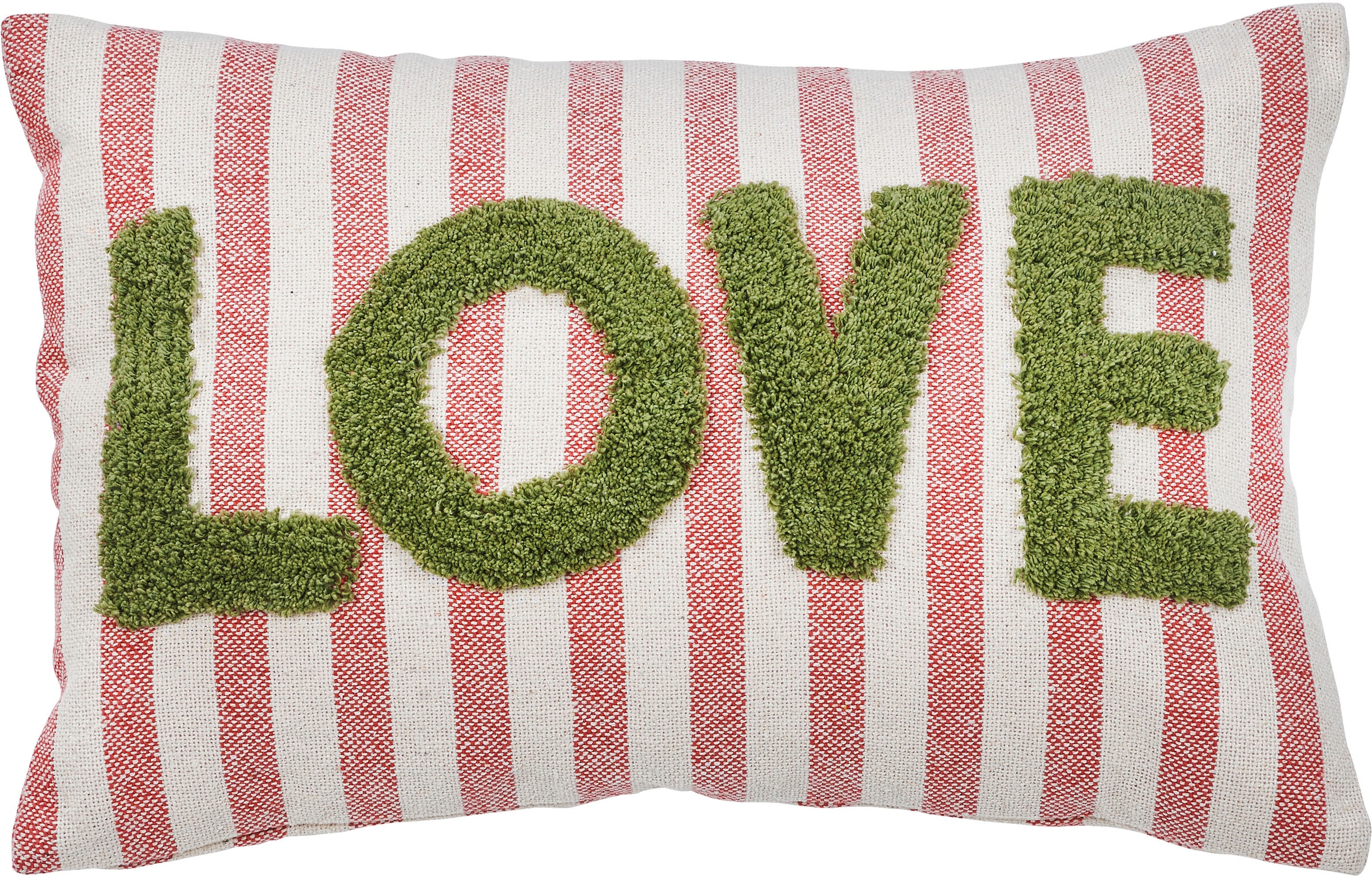 Dekokissen »CUSHION HAPPY STRIPE LOVE«