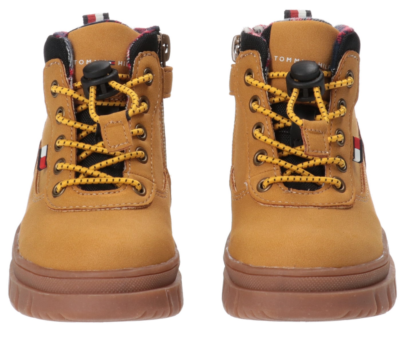 Tommy Hilfiger Winterboots »LACE-UP BOOTIE OCHRE/BLACK«, mit Schnellverschluss