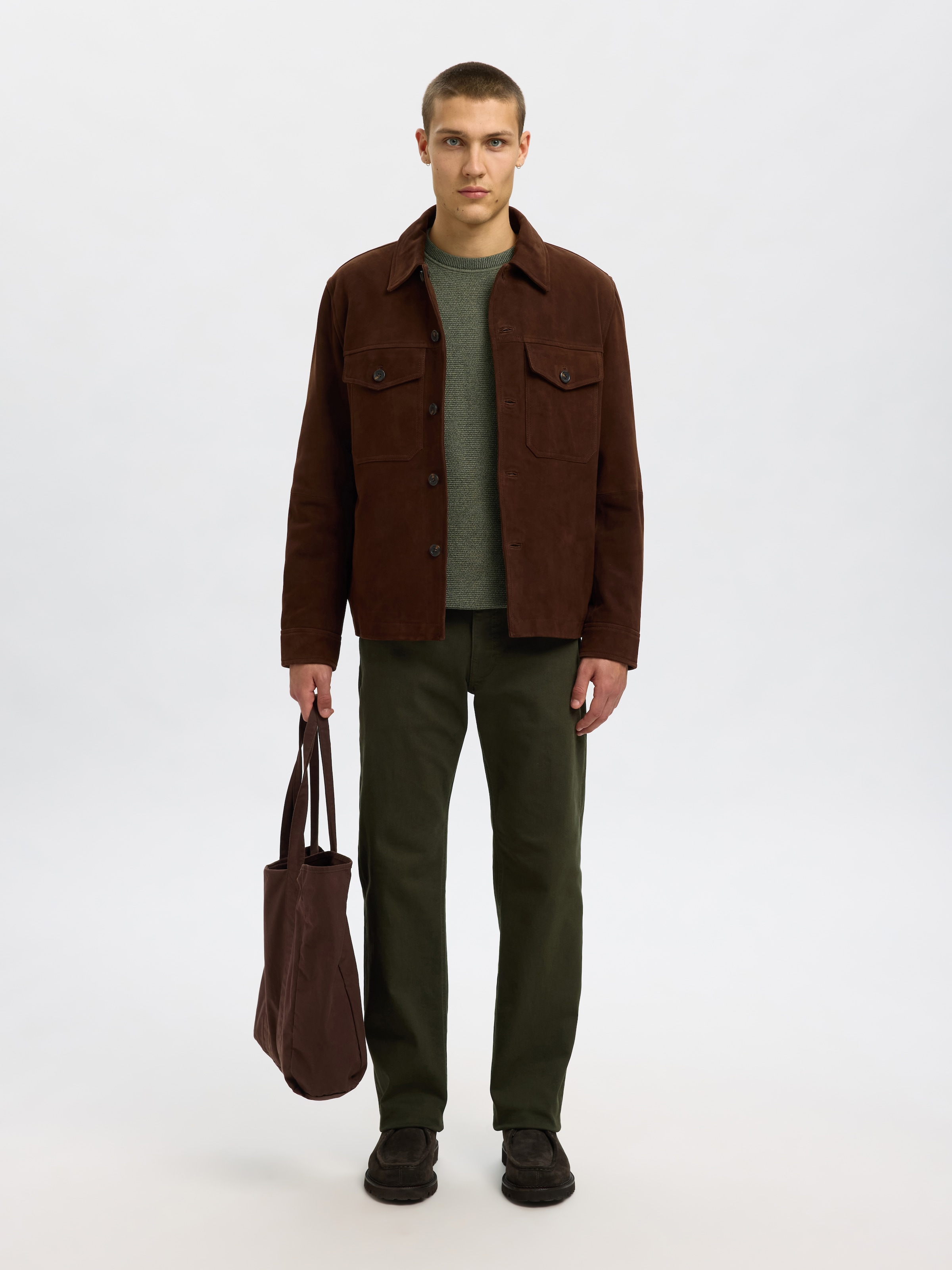 SELECTED HOMME Strickpullover »SLHROSS LS KNIT STRUCTURE CREW NECK NOOS«
