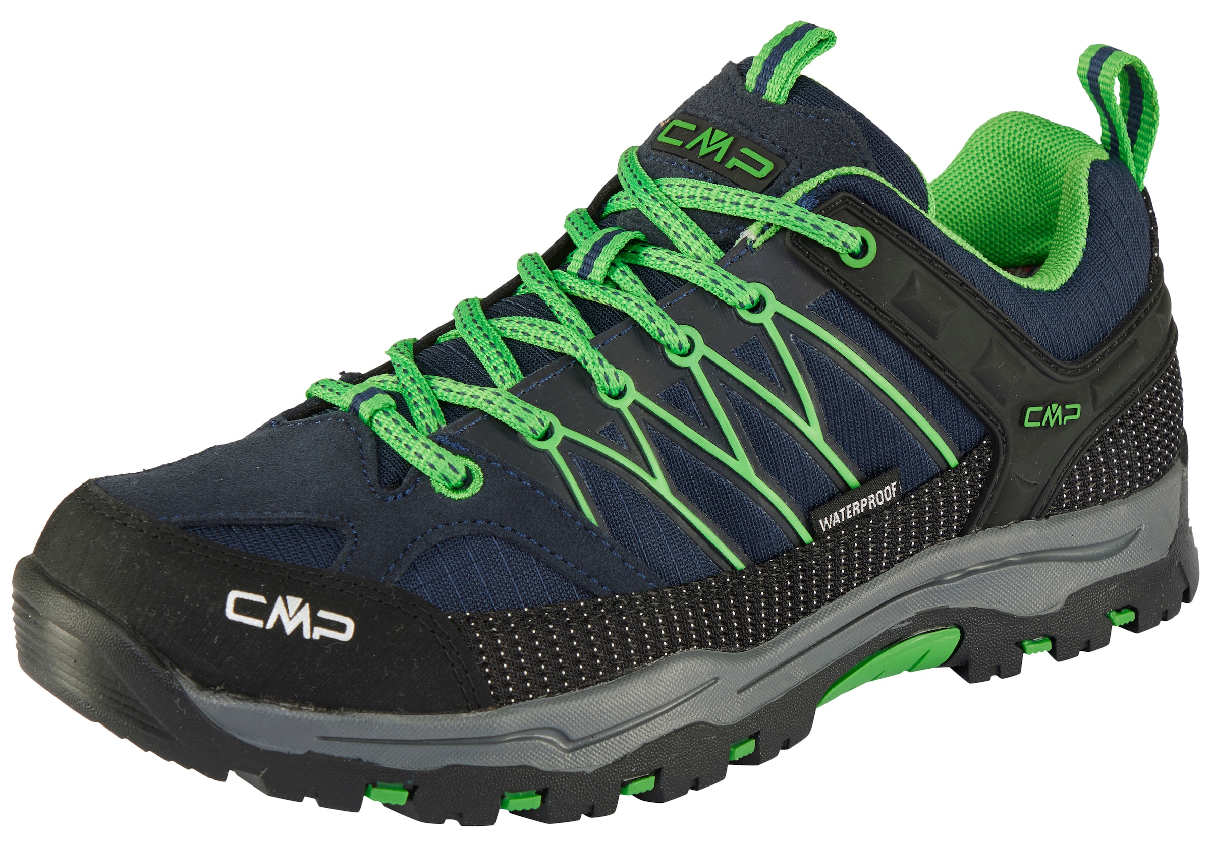 Cmp B.blau, Gecko Wanderschuh "Kids Rigel Low Wp Trekking Shoes" Wasserdicht