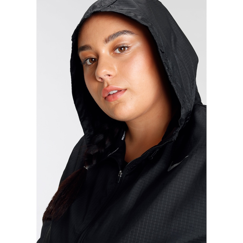 Nike Laufjacke »Essential Women's Running Jacket (Plus Size)«, mit Kapuze