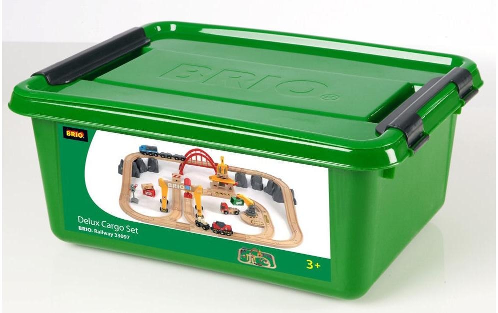 BRIO® Spielzeugeisenbahn-Erweiterung »BRIO® WORLD Frachten Set Deluxe«, (Set)