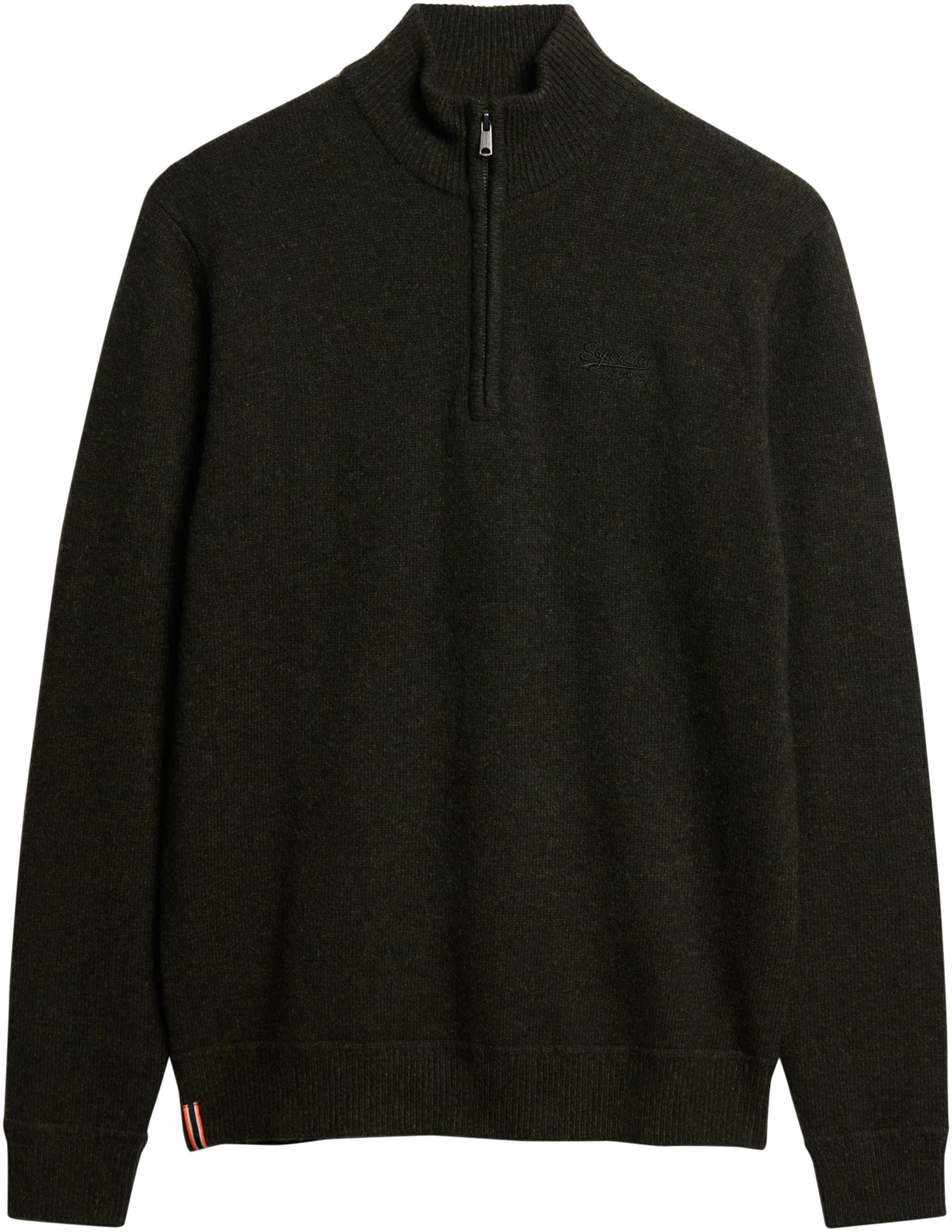 Superdry Strickpullover »ESSENTIAL EMB KNIT HALF ZIP«