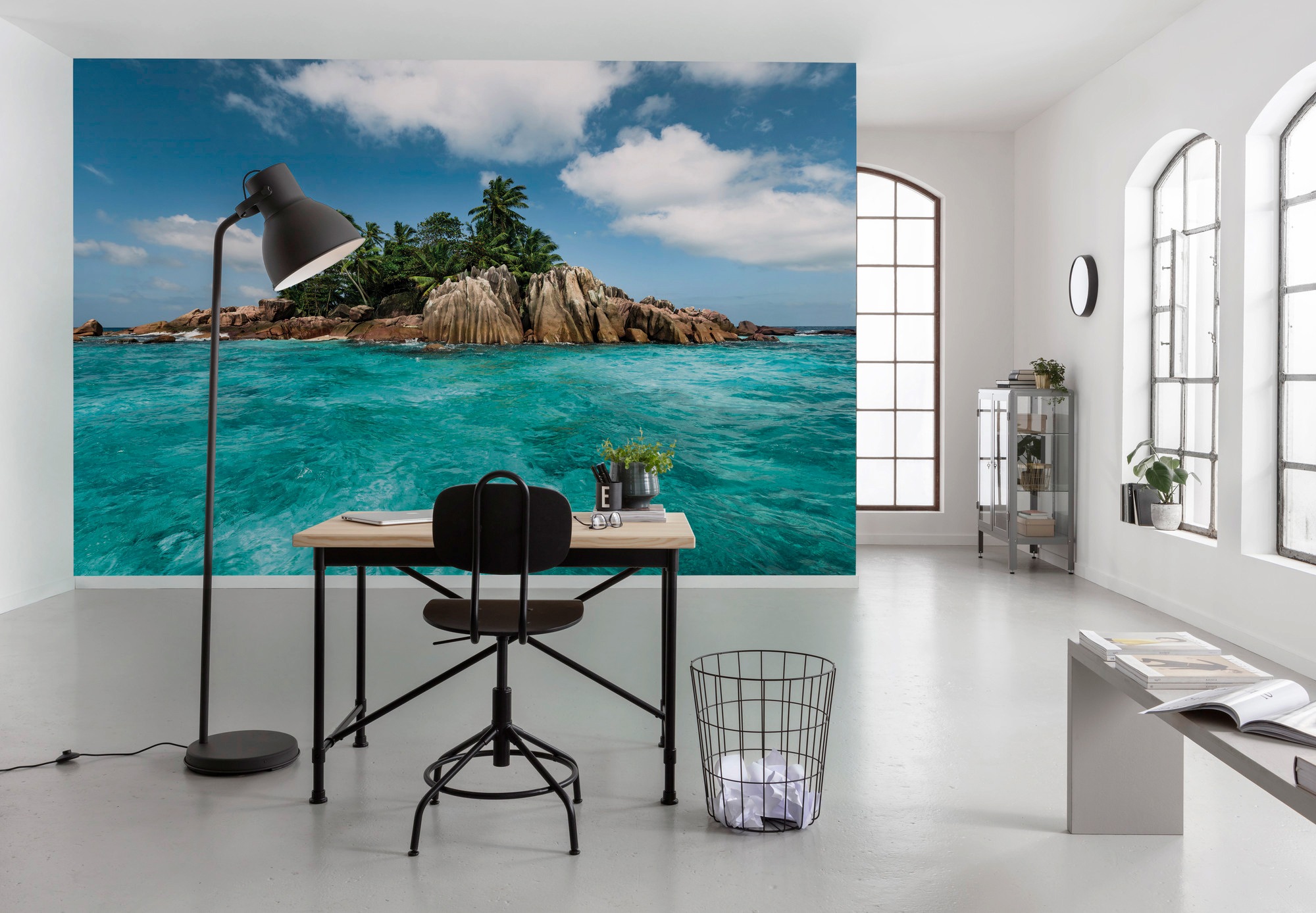 Komar Vliestapete "Digitaldruck Vlies - Schatzinsel - Größe 450 x 280 cm" bedruckt glatt Wohnzimmer, Schlafzimmer