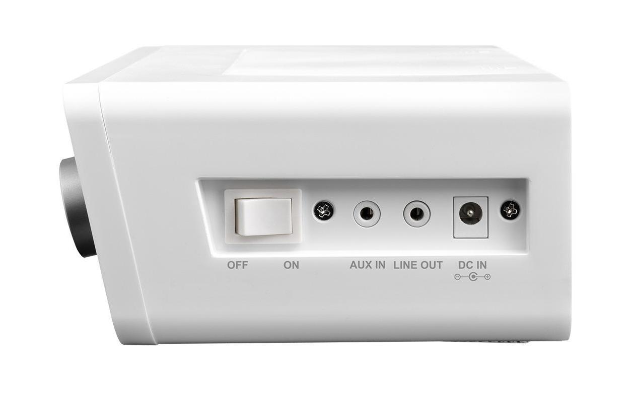 Lenco Internet-Radio »KCR-2014 Weiss«, (WLAN Internetradio-FM-Tuner)