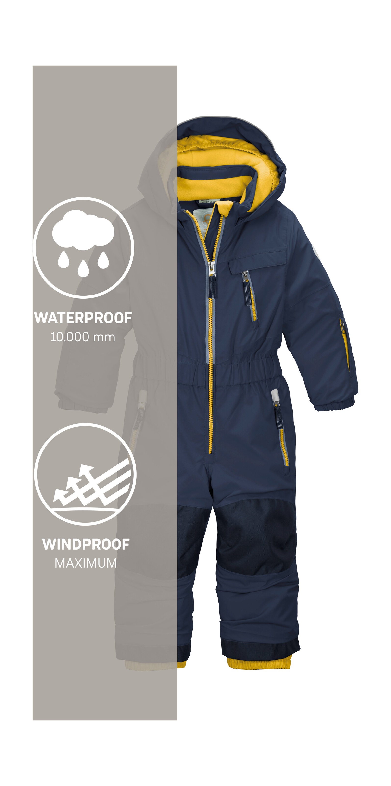 first instinct by killtec Overall »FISW 31 MNS ONPC«, Skioverall: wasserdicht, atmungsaktiv, reflektierend, verlängerbar