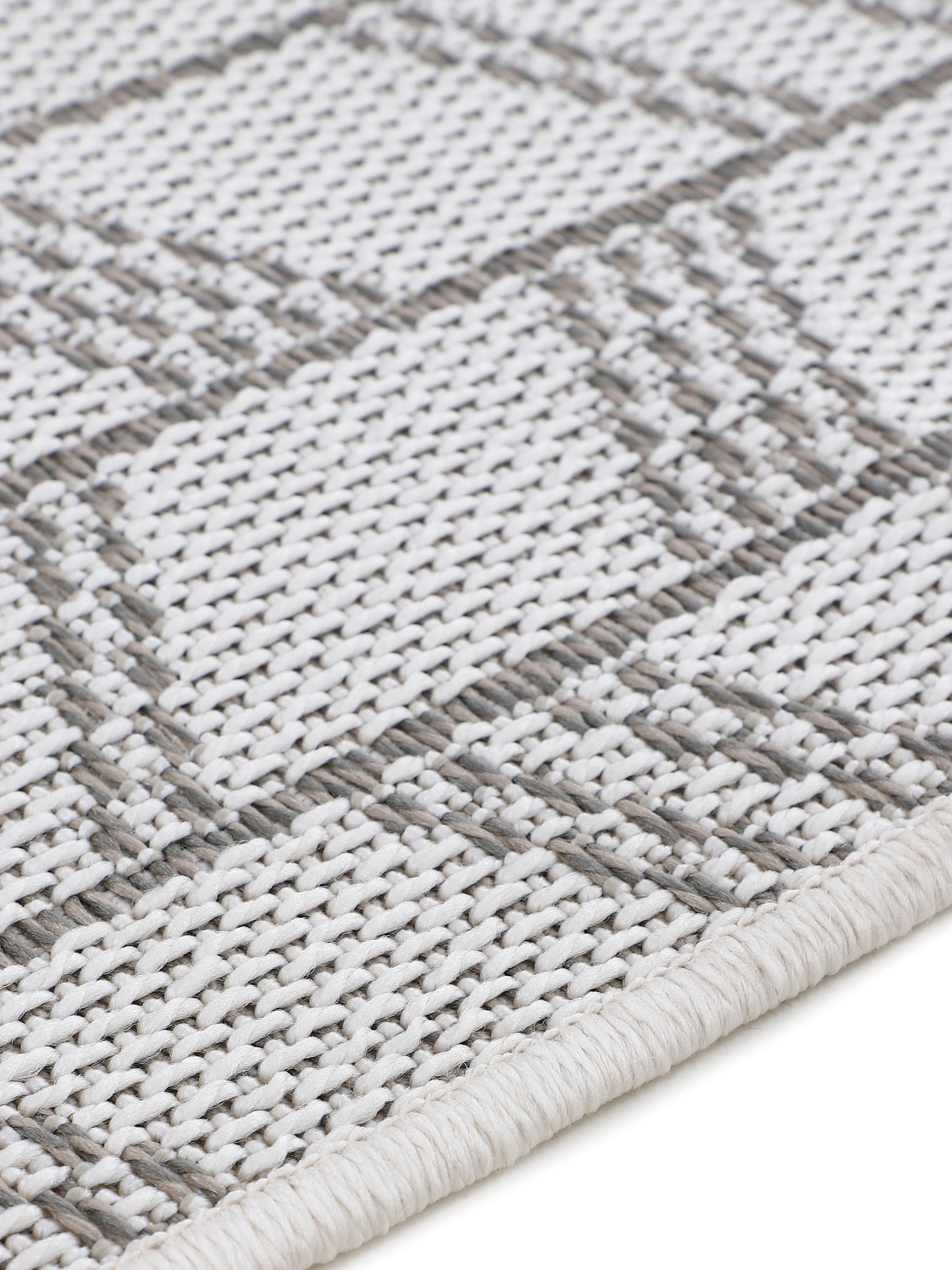 carpetfine Läufer »Boho 102«, rechteckig, 4 mm Höhe, robustes Flachgewebe, Sisal Optik, UV-beständig, Aussenbereich
