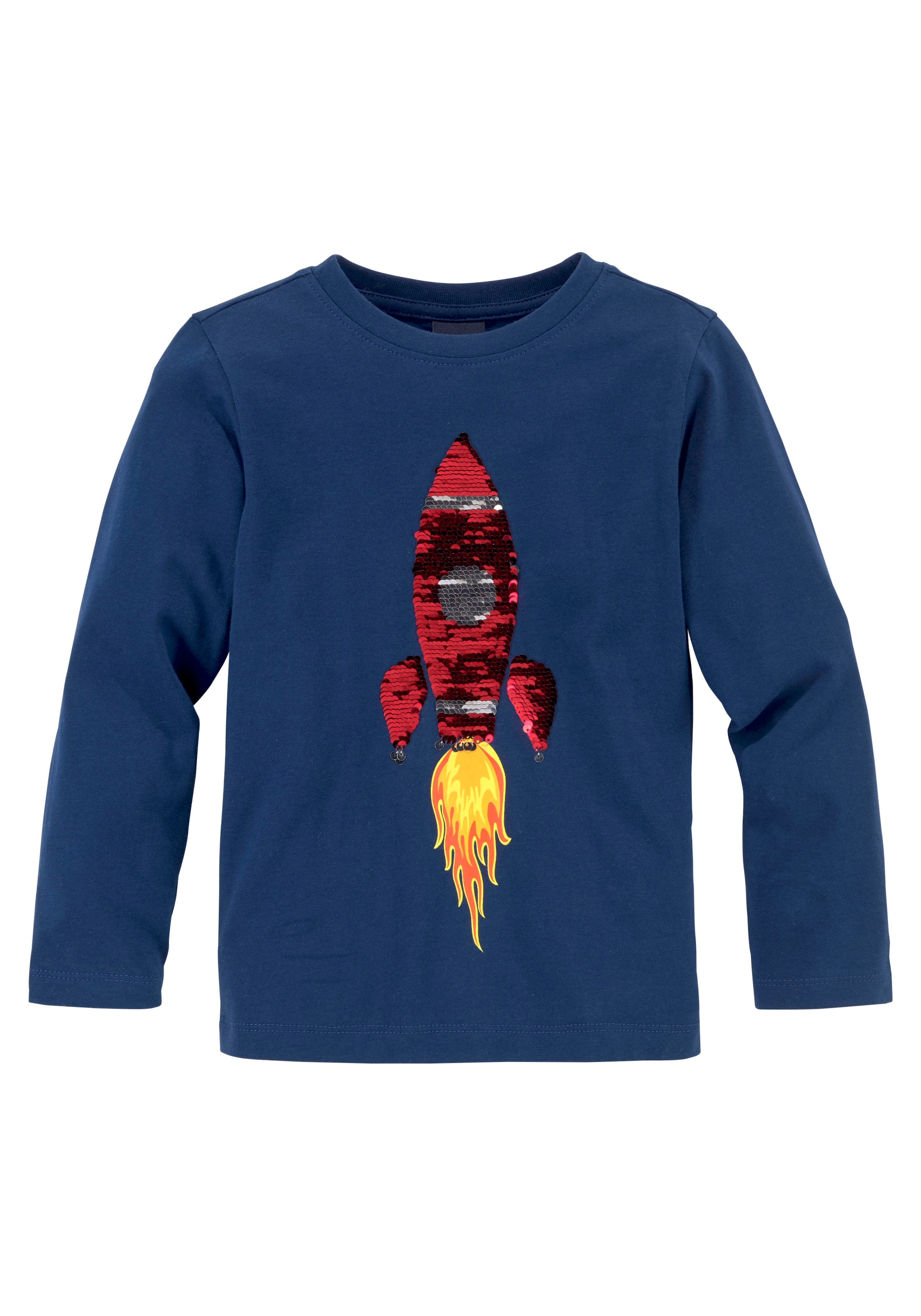 ✵ KIDSWORLD Wendepailletten« online | Langarmshirt entdecken Jelmoli-Versand »Rakete aus