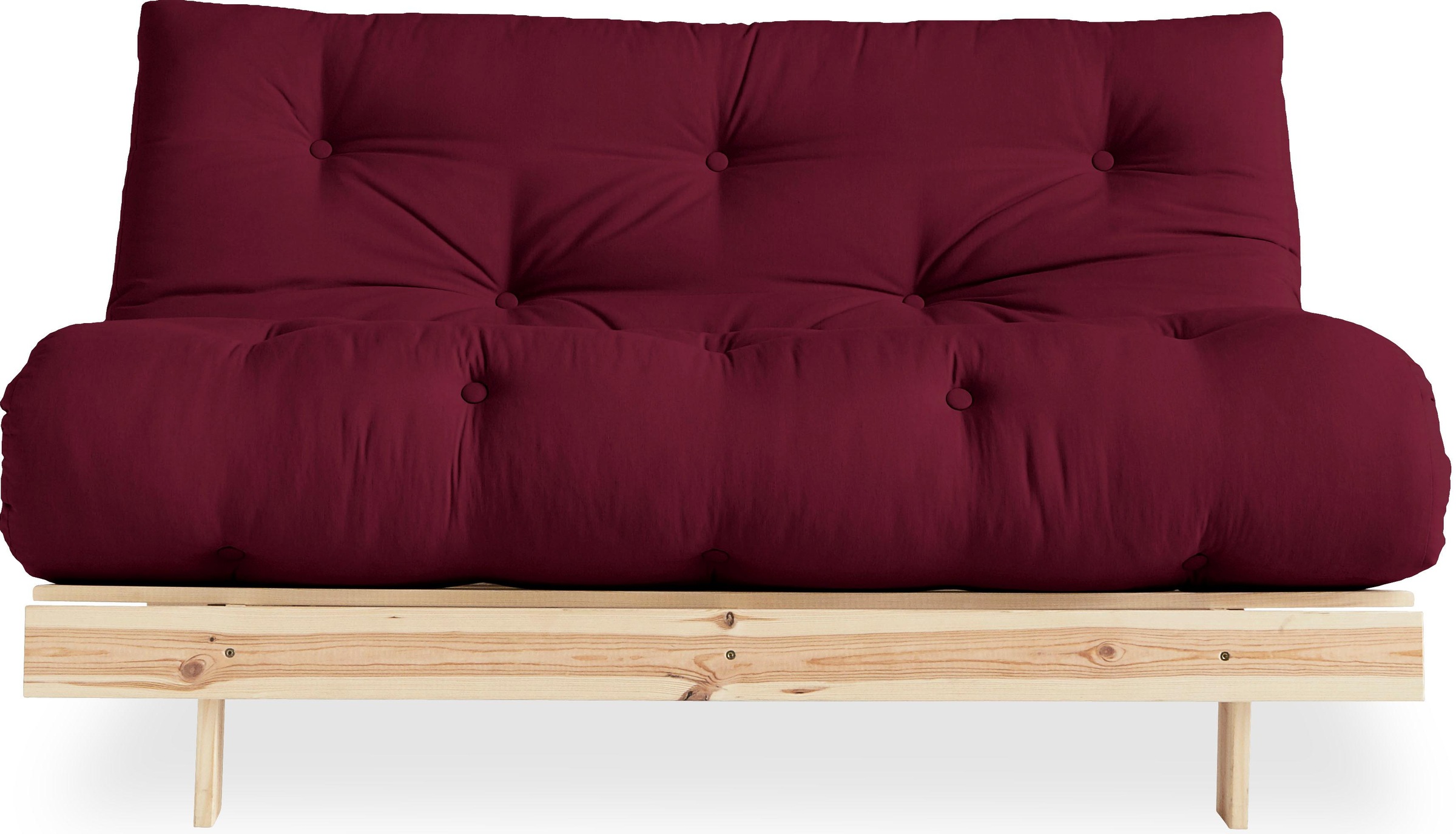 Karup Design Daybett "Roots Sofa Bed, Schlafsofa, Bettfunktion, FSC-Massivholz" Inkl. Futonmatratze, Made in Europe, langlebig, B: 140 oder 160 cm