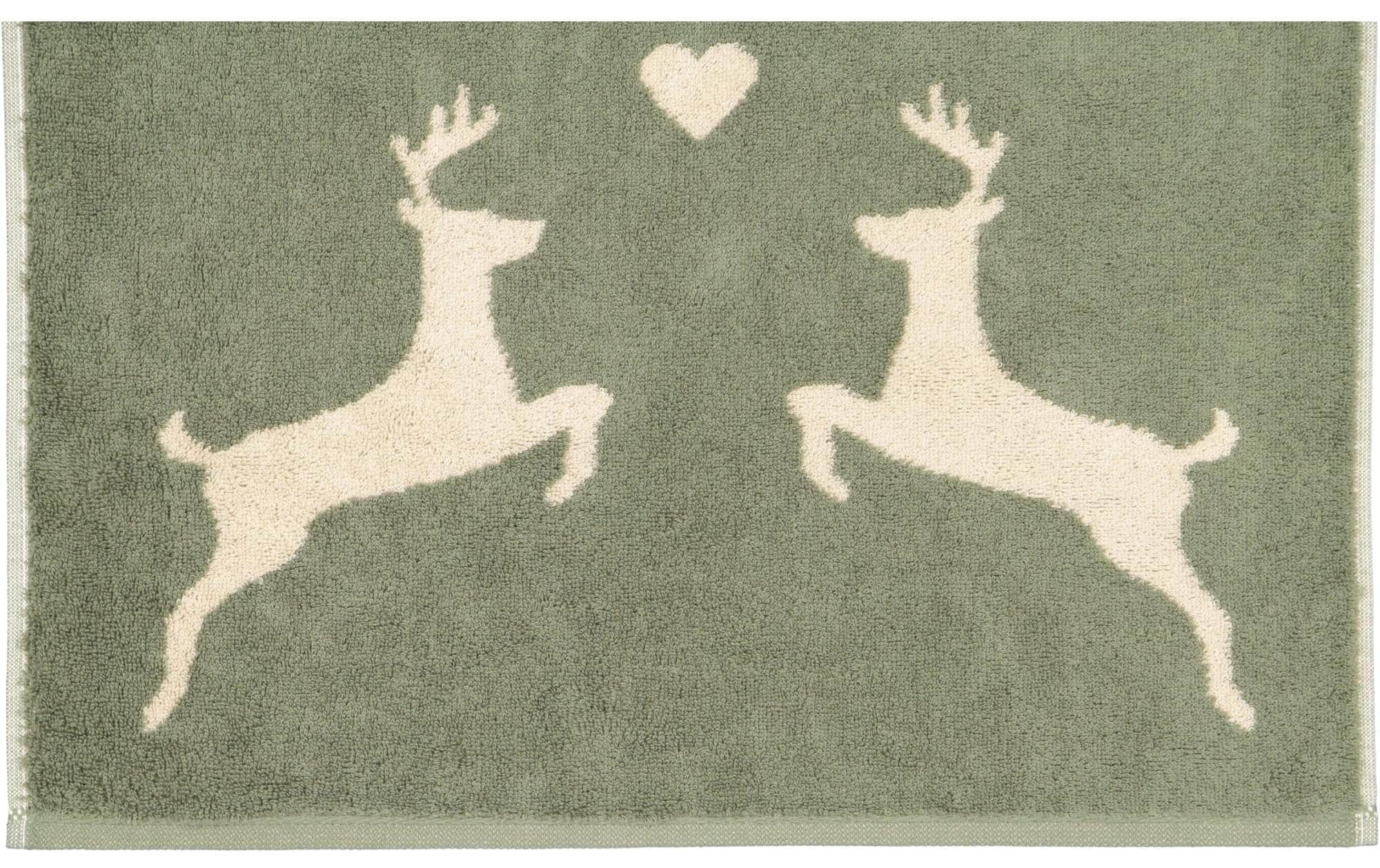 Cawö Duschtuch »Alpenchic Edition Hirsch 70 x 140 cm«, (1 St.)