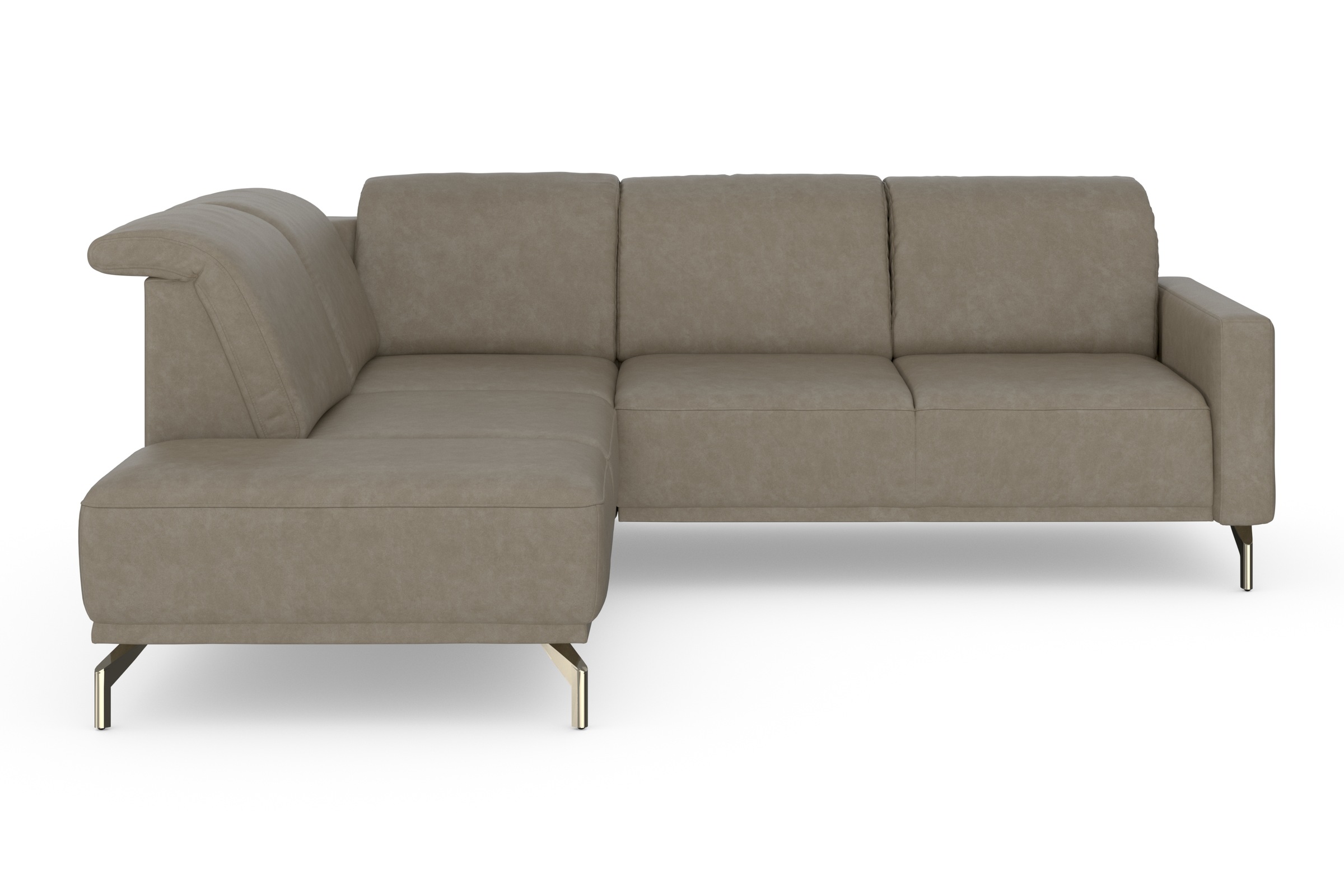 sit&more Ecksofa »Bailando L-Form«, wahlweise mit Kopfteilverstellung und Vorziehsitz, motorisch