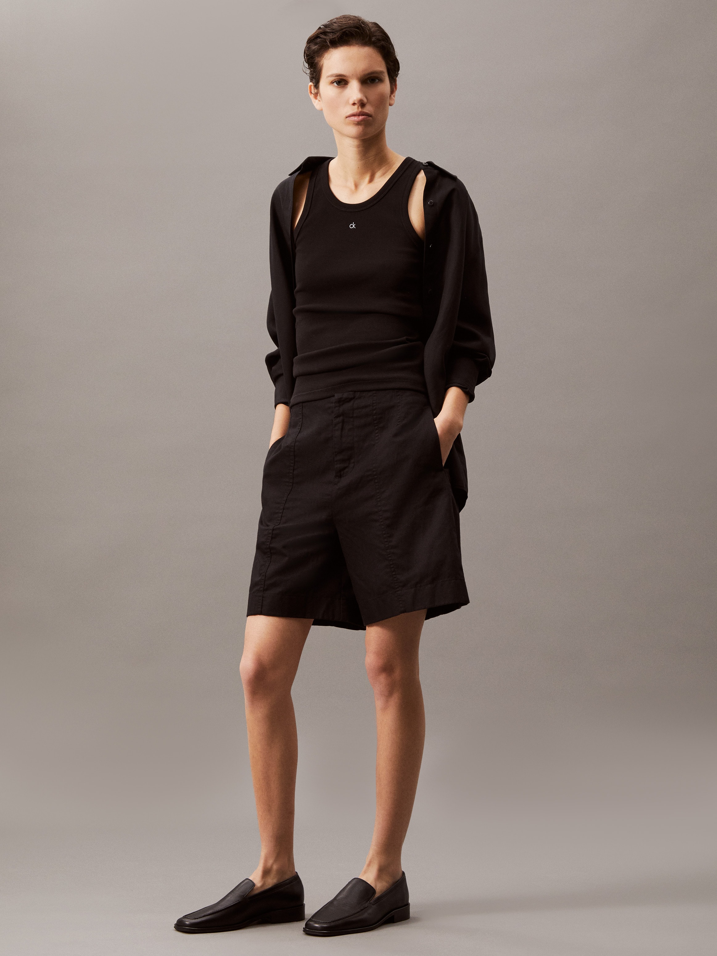 Calvin Klein Jeans Bermudas »SOFT LINEN SHORT« im Bermuda-Stil