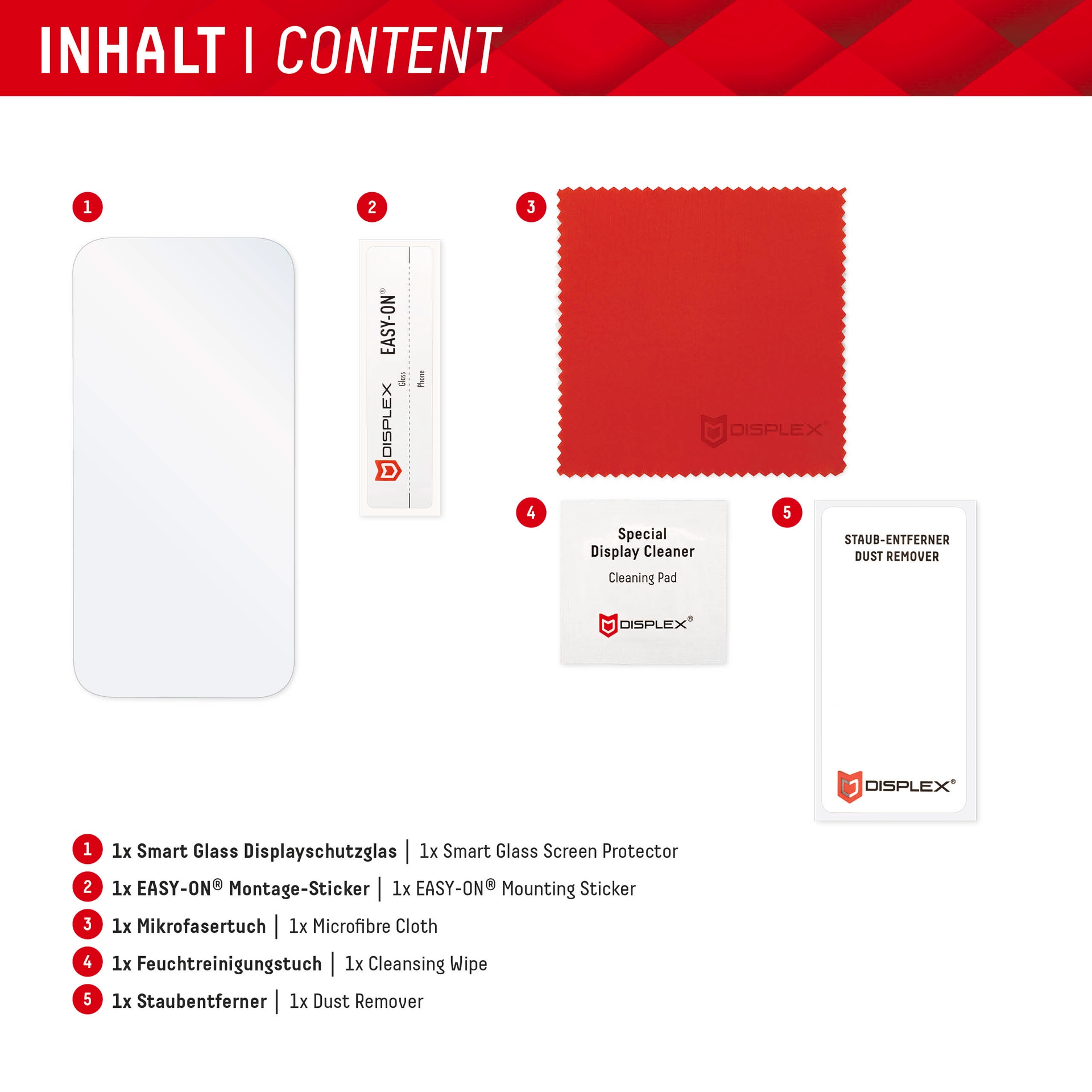 Displex Displayschutzglas »Smart Glass Screen Protection - ultra-dünn, unzerbrechlich, unsichtbar«, für Samsung Galaxy A26, Displayschutzfolie, Schutzfolie, Bildschirmschutz, kratz- & stossfest