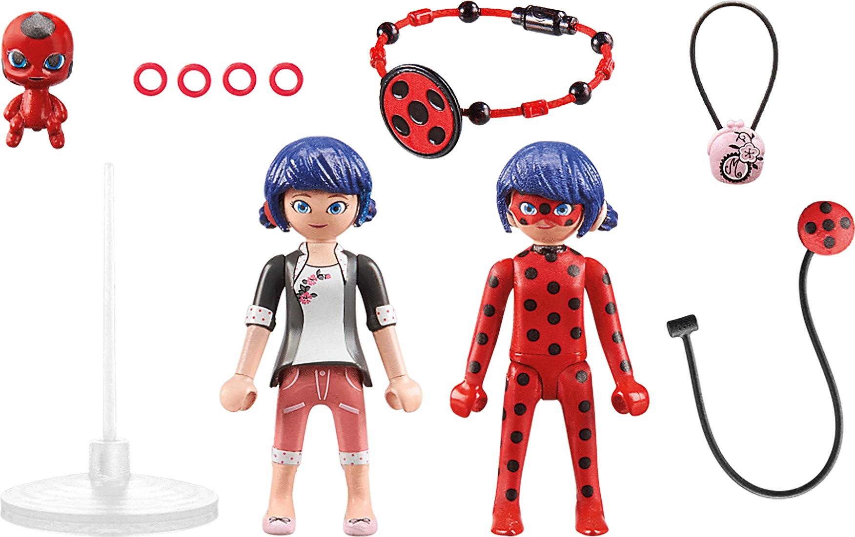 Playmobil® Spielbausteine »Miraculous Marinette & Ladybug 71336«, (16 St.)