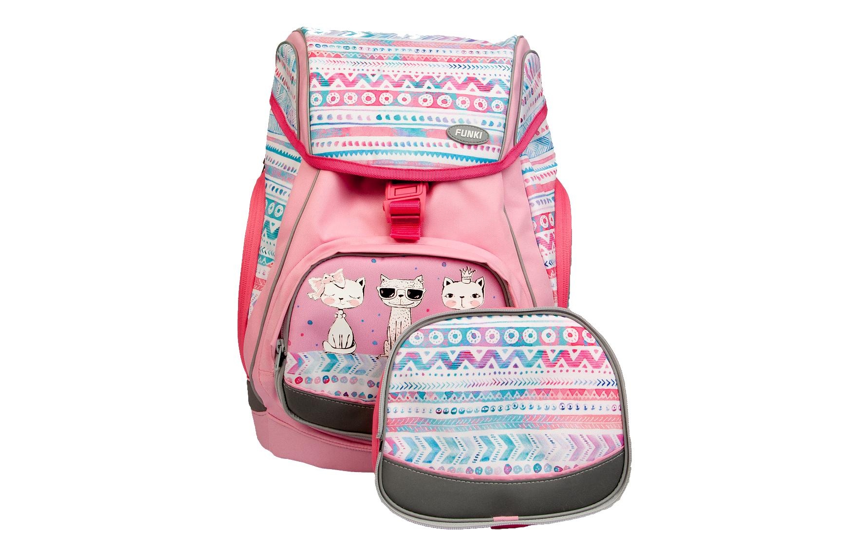 Funki Schulrucksack »Flexy-Bag Cool Cats 5-teilig«