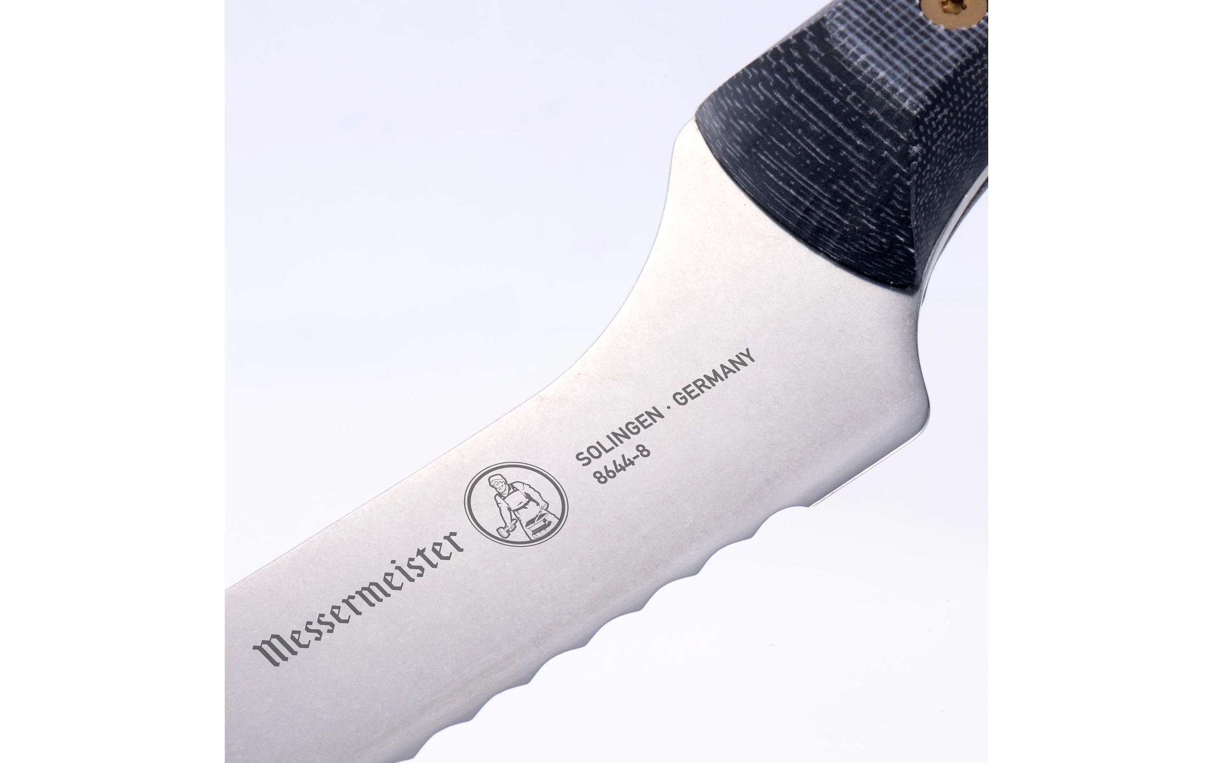 Brotmesser »Messermeister Custom 20 cm, Grau/Schwarz«, (1 tlg.)