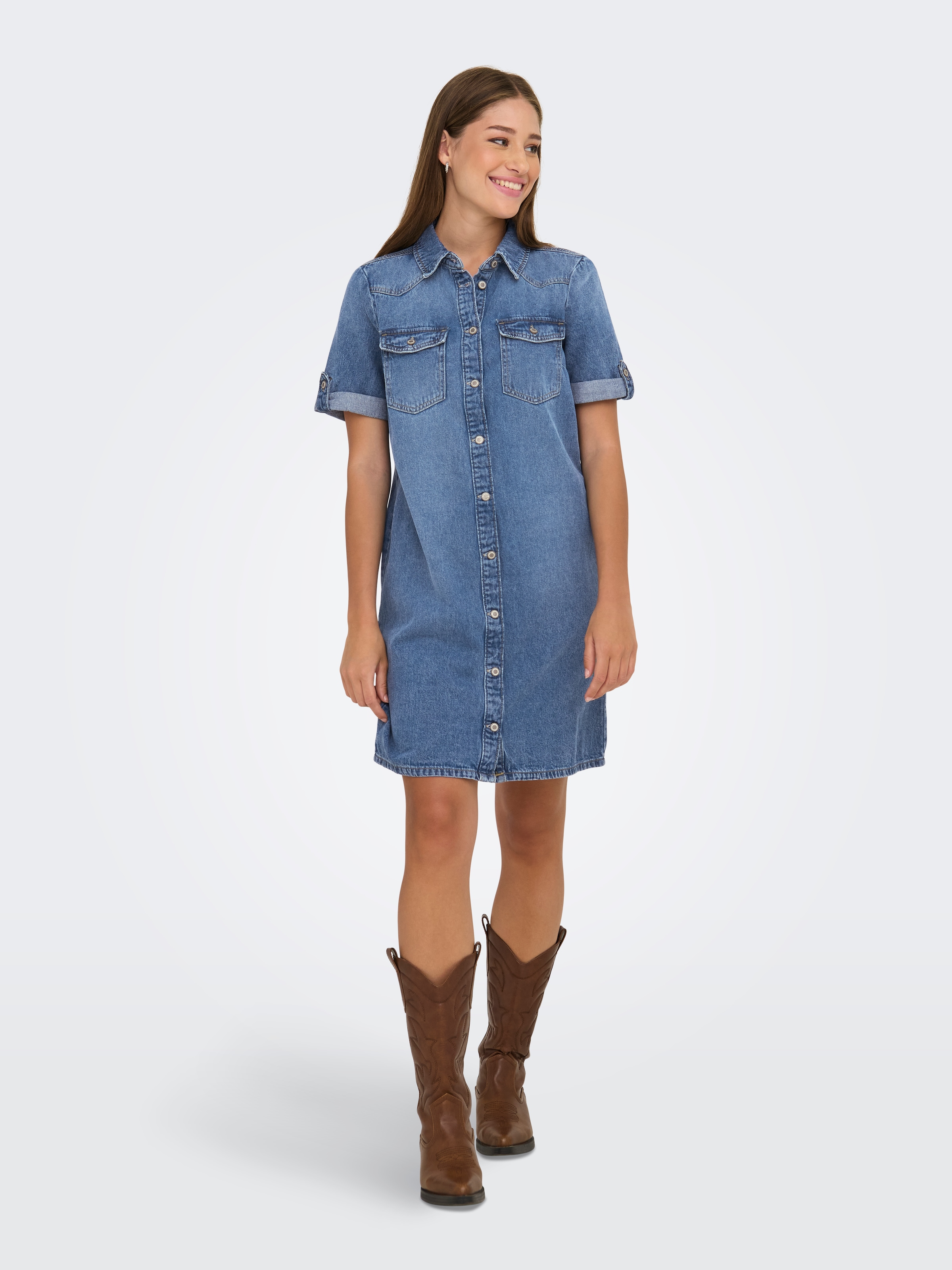 ONLY Jeanskleid »ONLLISA S/S DNM DRESS GUA«