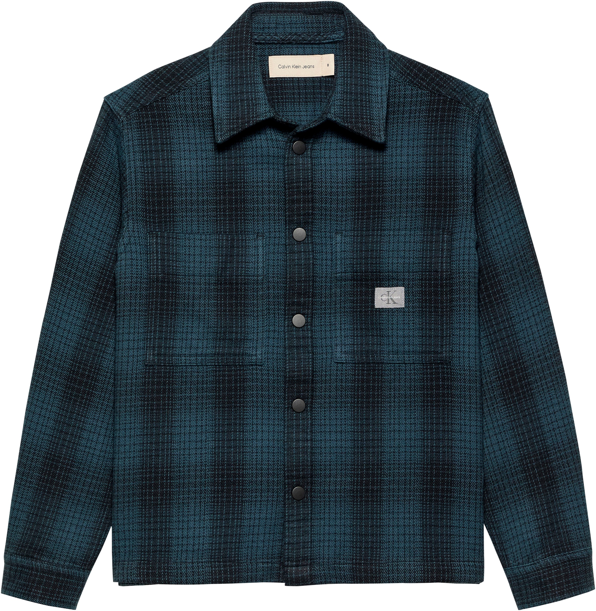 Calvin Klein Jeans Langarmhemd »Textured Checked Shirt«, für Kinder bis 16 Jahre und mit Logopatch