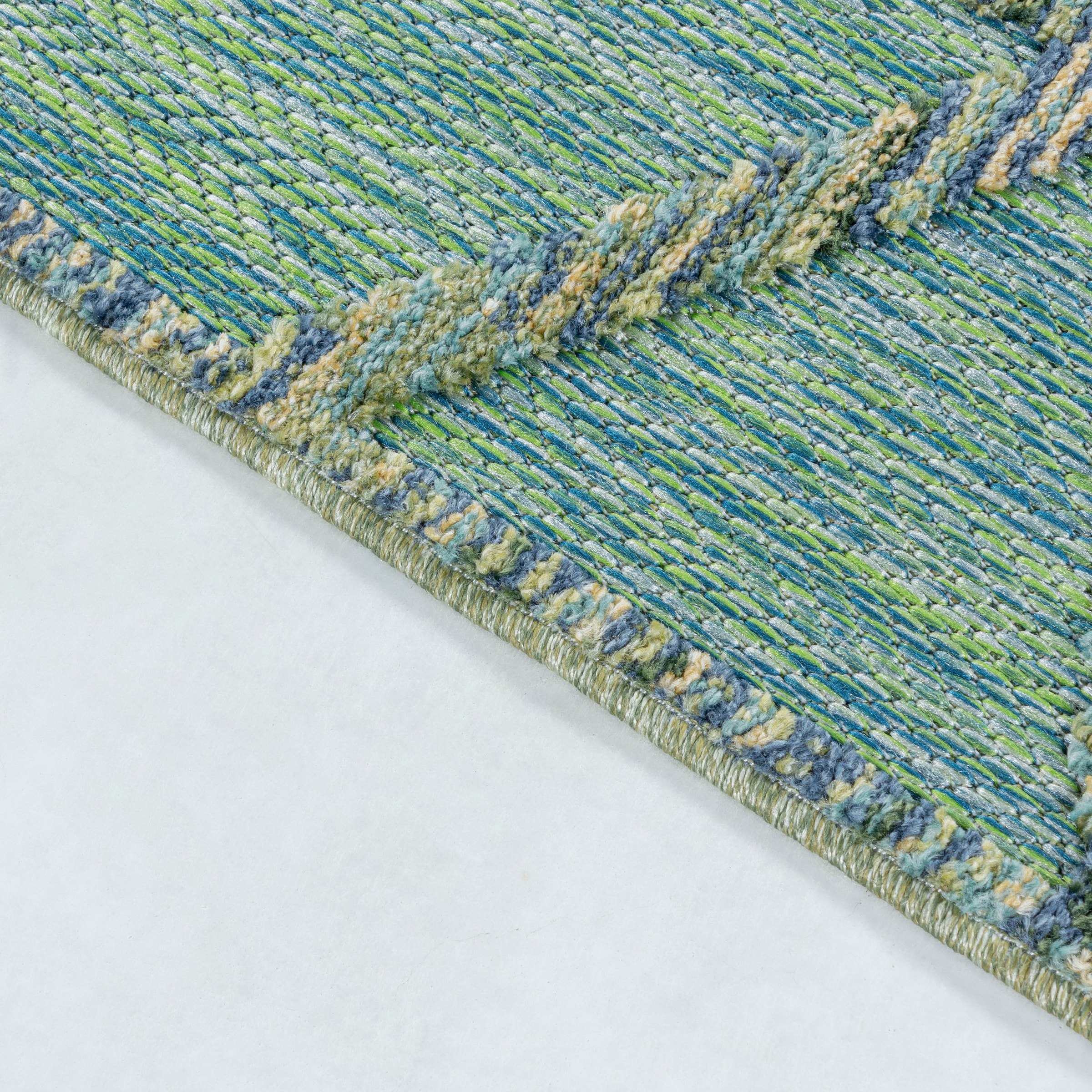 Ayyildiz Teppiche Teppich »BAHAMA 5151«, rechteckig, 8 mm Höhe, Läufer, Flachflor mit Hoch-Tief-Struktur, In-und Outdoor geeignet