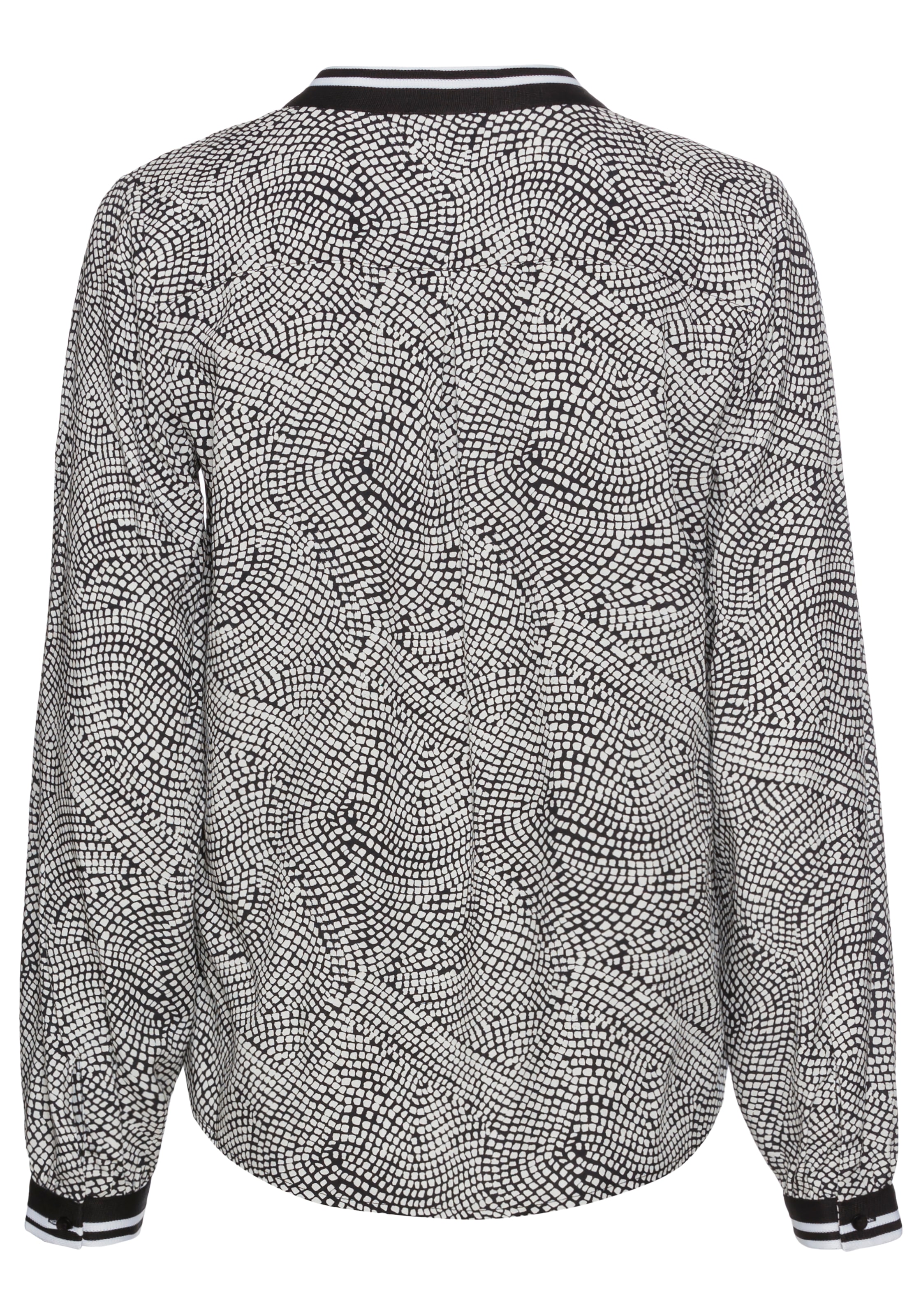 HECHTER PARIS Druckbluse, mit Kontrastkragen