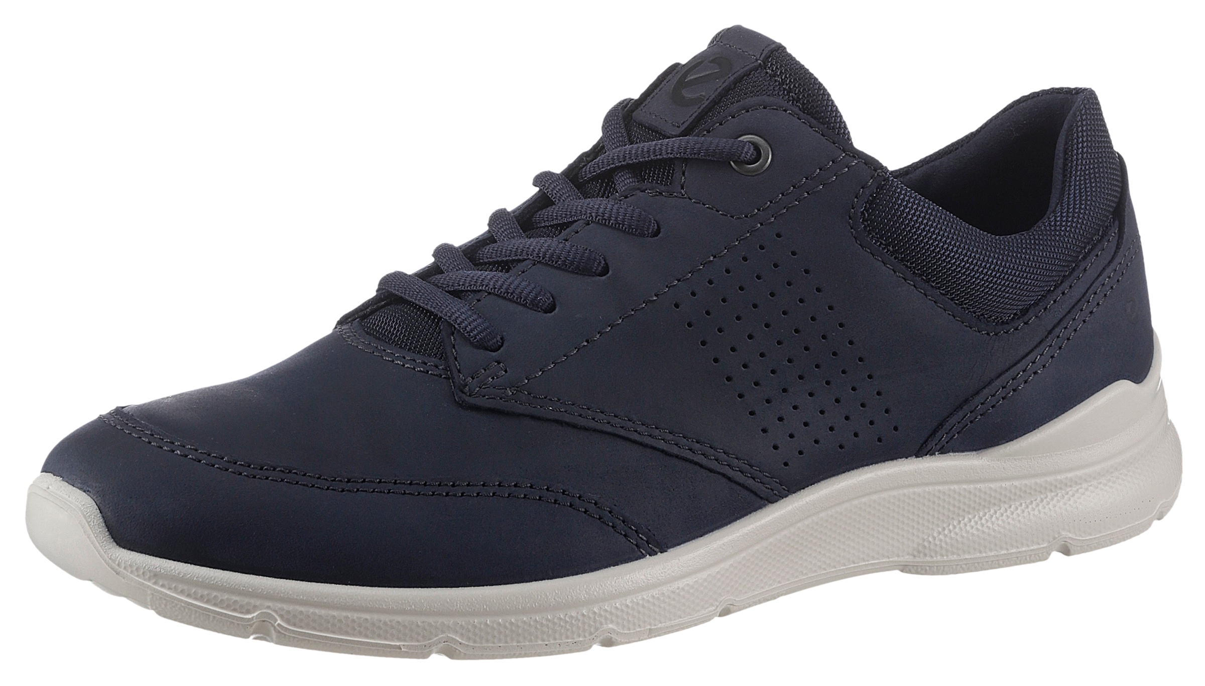 Ecco Sneaker »IRVING«, mit weisser Laufsohle, Freizeitschuh, Halbschuh, Schnürschuh