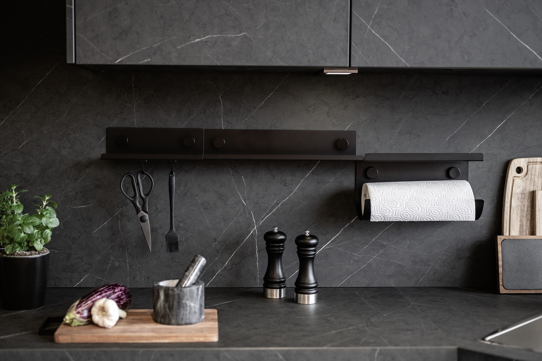 WENKO Küchenregal »Modell Jet S«, Regal für die Wand, Industrial Style, pulverbeschichtetes Metall