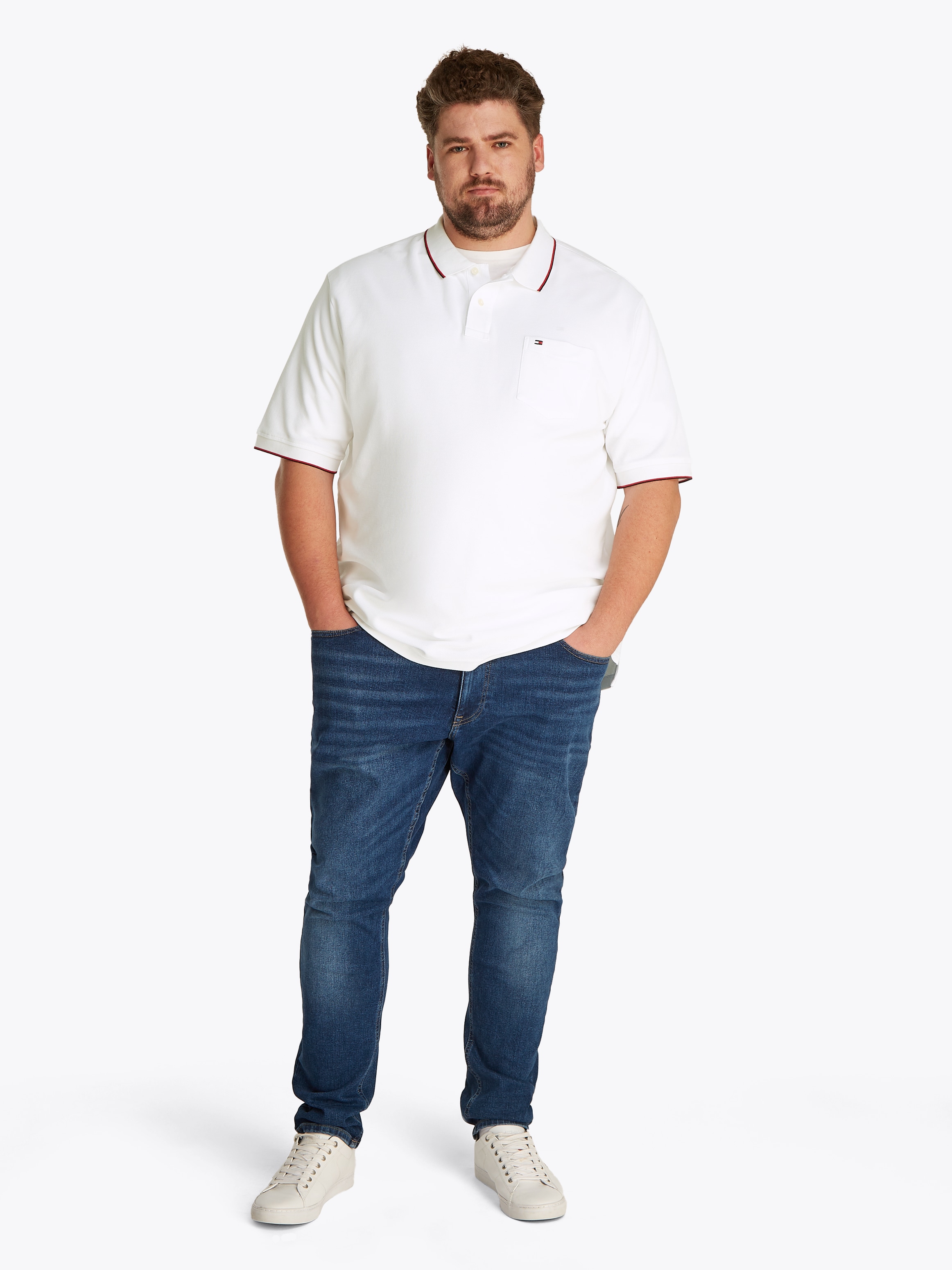 Tommy Hilfiger Big & Tall Poloshirt »BT-POCKET CLASSIC FIT POLO-B«, Grosse Grössen