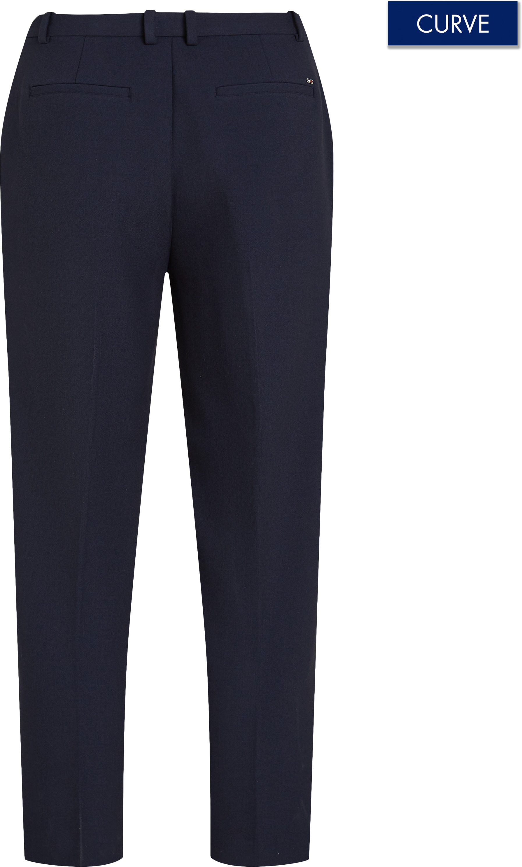 Tommy Hilfiger Curve Webhose »CRV PUNTO SLIM STRAIGHT PANT«, in Grossen Grössen, mit Logostickerei