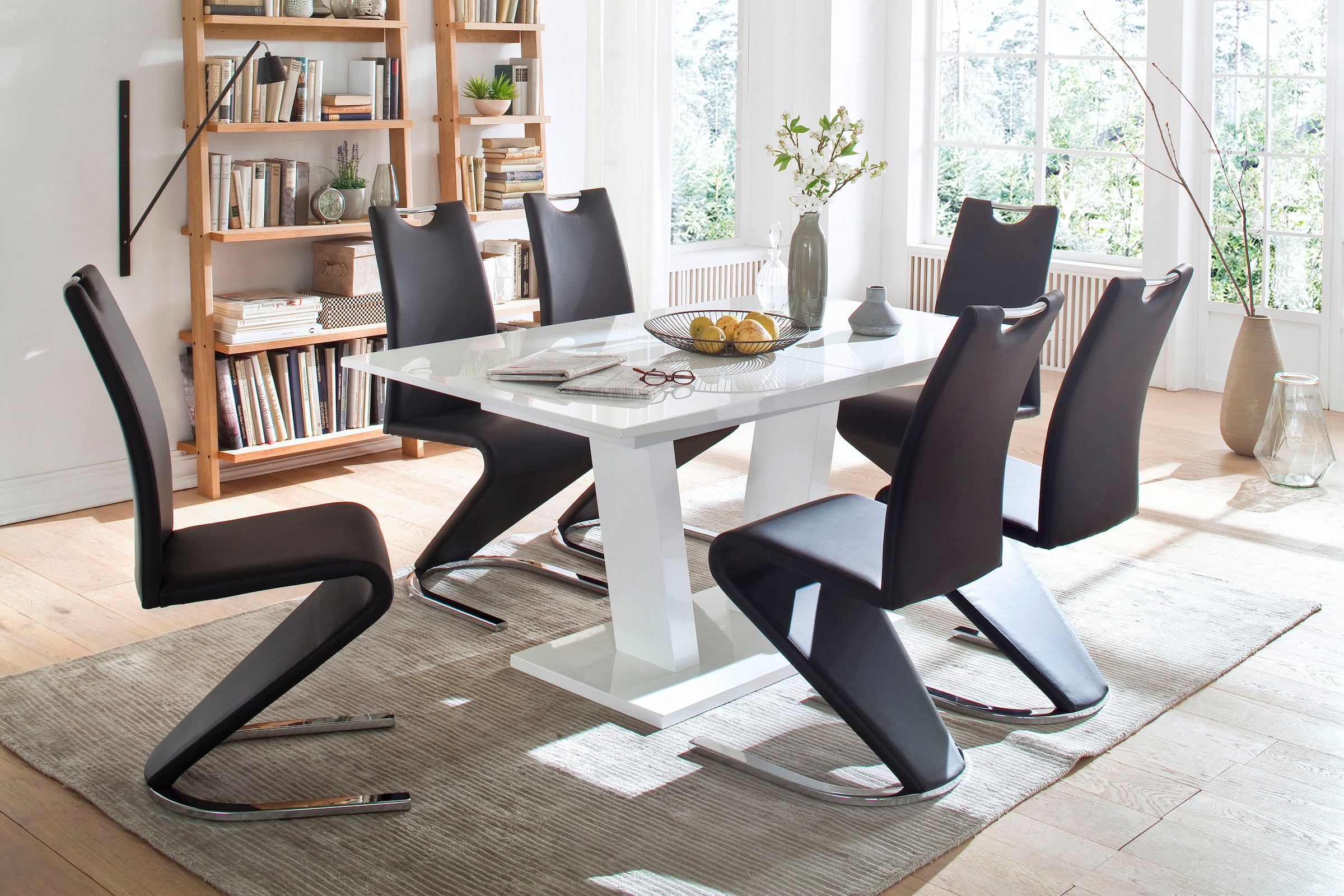 MCA furniture Freischwinger »Amado, TOPSELLER!«, (Set), 4 St., Kunstleder, 2er-, 4er-, 6er-Set, Stuhl belastbar bis 120 Kg