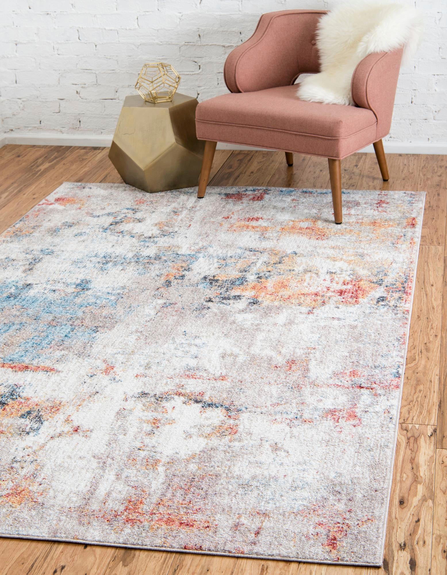 Myflair Möbel & Accessoires Teppich »Coloured«, rechteckig, 8 mm Höhe, Kurzflor, gewebt, modernes Design, ideal im Wohnzimmer & Schlafzimmer