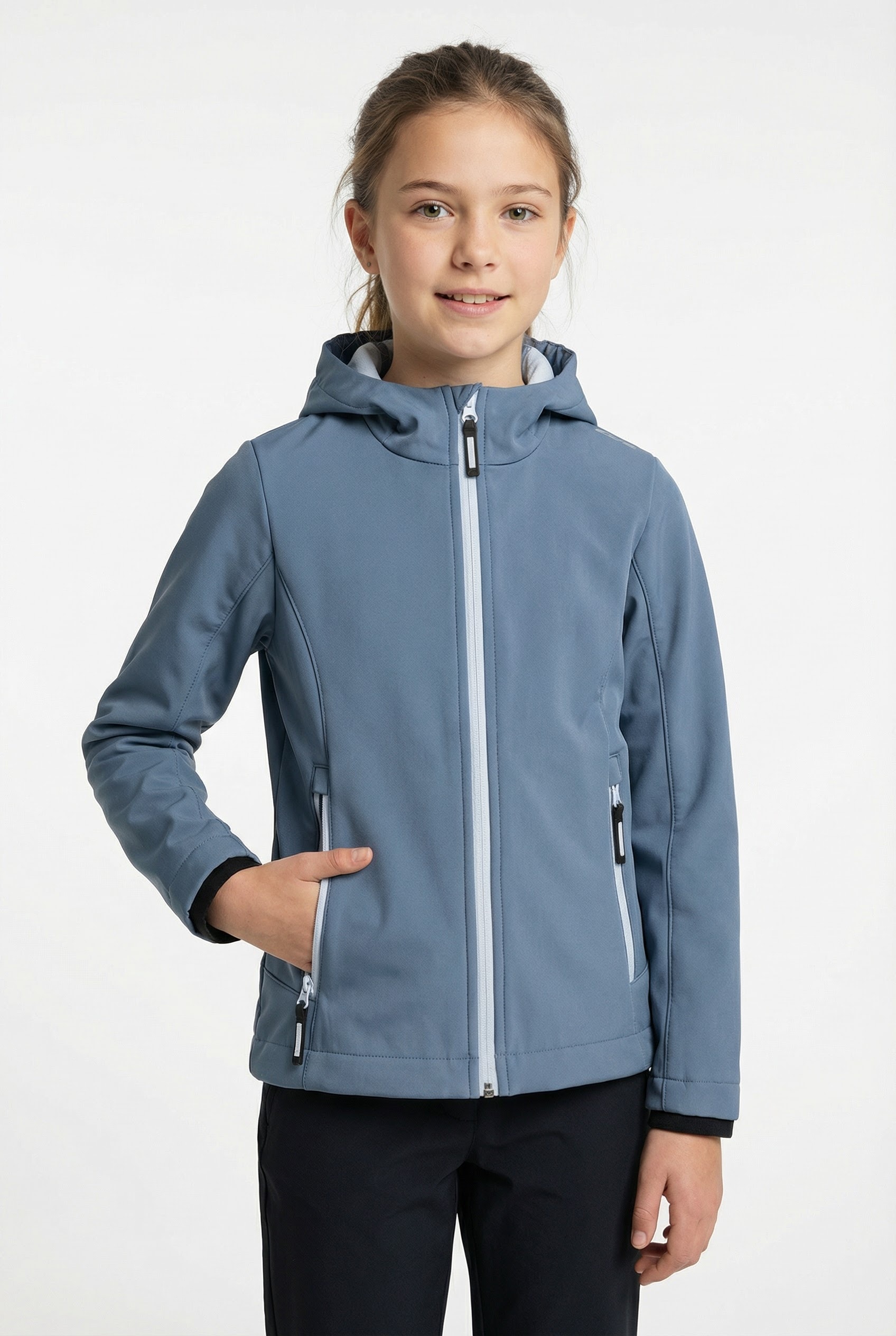 Cmp Space Softshelljacke "Kid G Softshell Jacket" Mit Kapuze Für Kinder, Mit Kapuze, Atmungsaktiv, Wasserabweisend, Windabweisend
