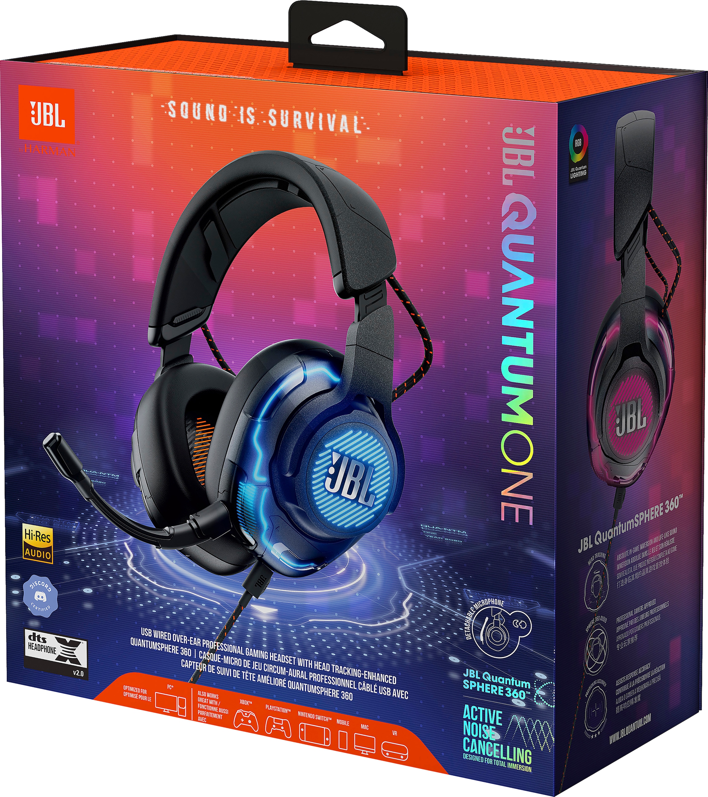 JBL Gaming-Headset »Quantum One«, Noise-Cancelling