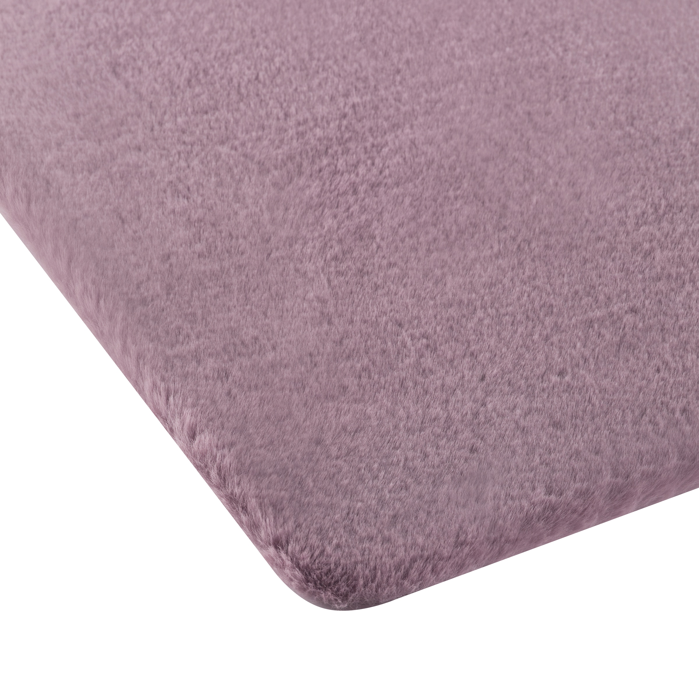 my home Badematte »Valeria, Kaninchenfell-Haptik«, rutschhemmend beschichtet, fussbodenheizungsgeeignet-strapazierfähig, Kunstfell, weicher Badteppich