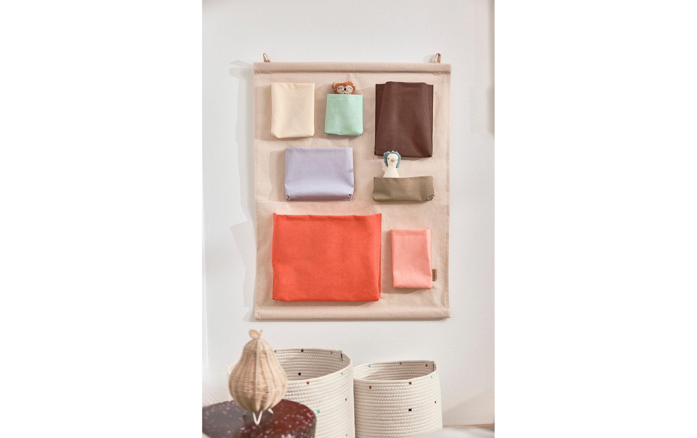 OYOY Organizer »Saga Beige/Mehrfarbig«