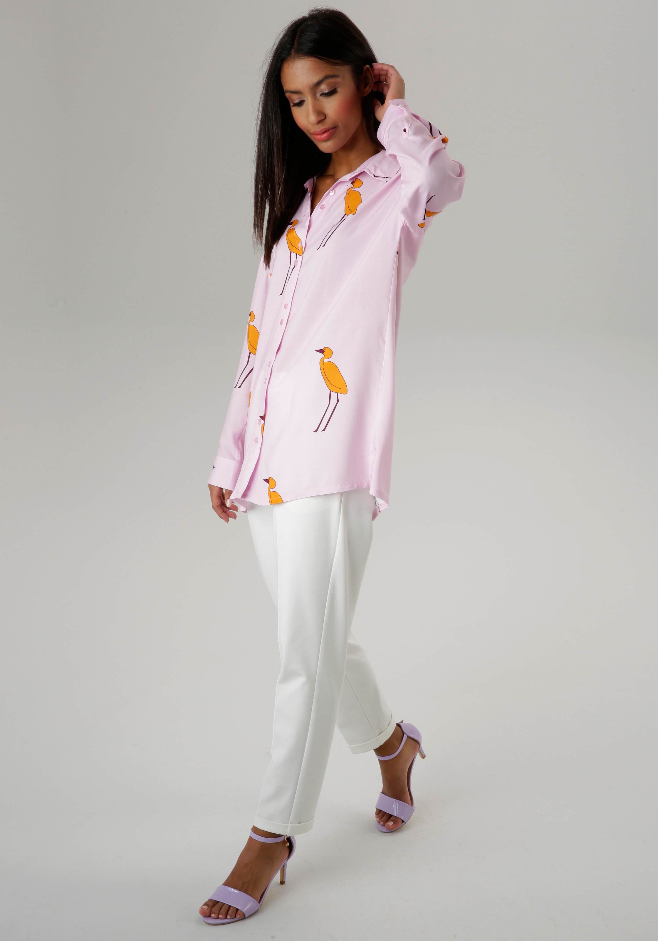 Aniston SELECTED Hemdbluse, Druck online gutem KOLLEKTION tierisch Jelmoli-Versand | - Oversize-Form und mit bestellen NEUE