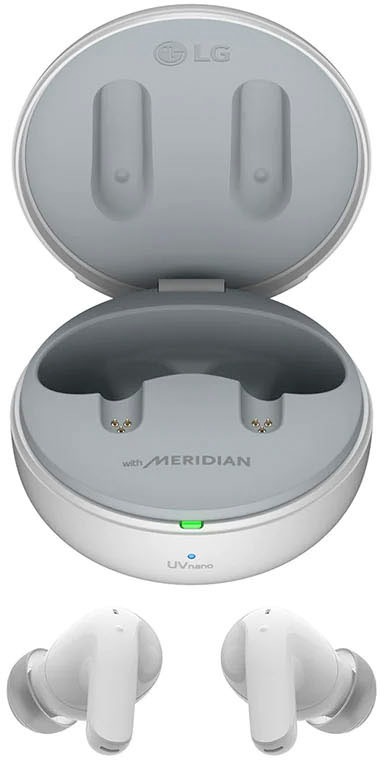 LG In-Ear-Kopfhörer »TONE Free DT60Q«, Bluetooth, Active Noise Cancelling (ANC)-Freisprechfunktion-LED Ladestandsanzeige-Sprachsteuerung-integrierte Steuerung für Anrufe und Musik