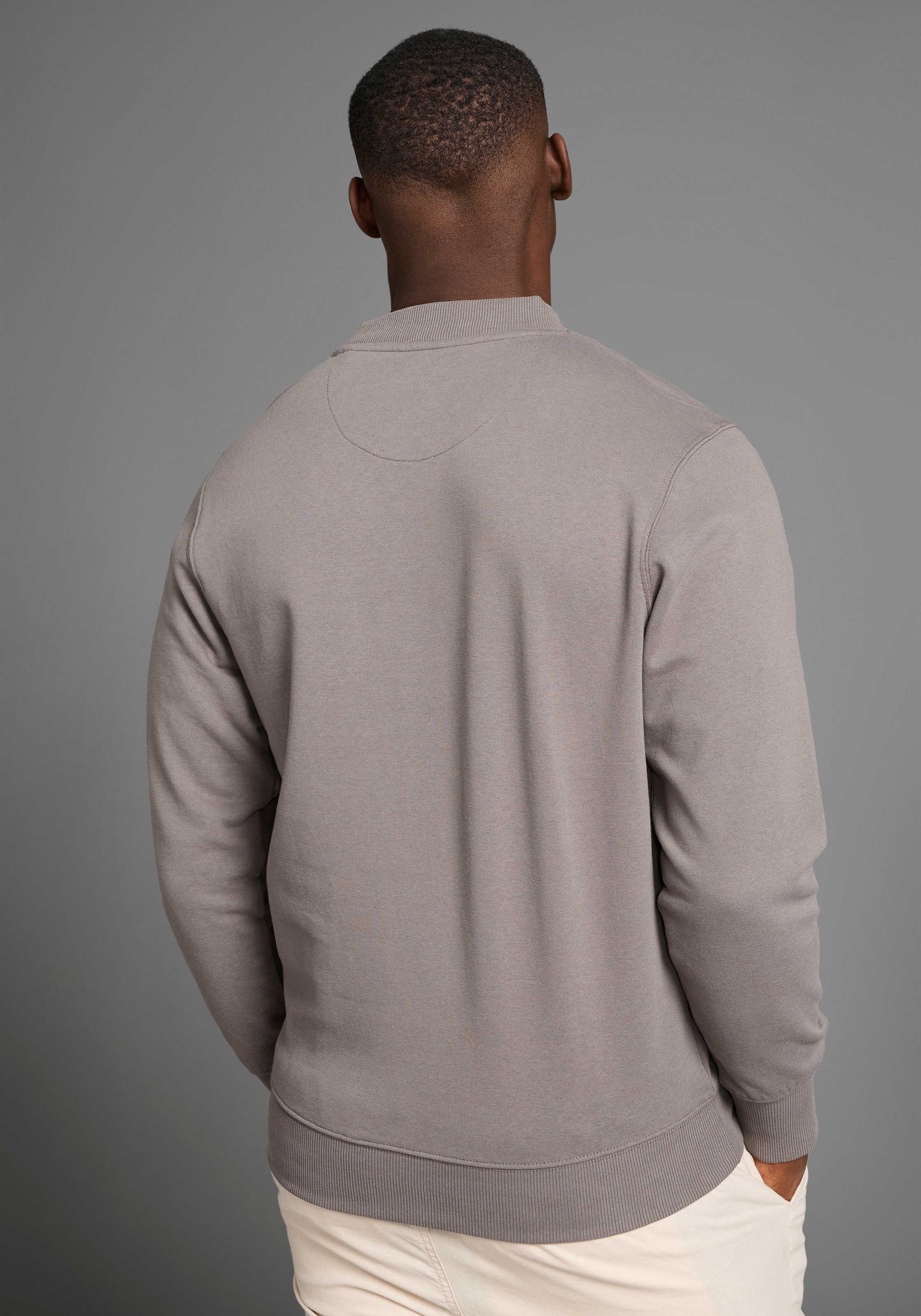DELMAO Sweatshirt, lange Ärmel, lässige Passform, mit Print, Rundhals